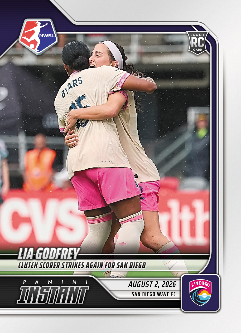 Detailed Image of Lia Godfrey - 2026 Panini Instant NWSL #128 - Base Card