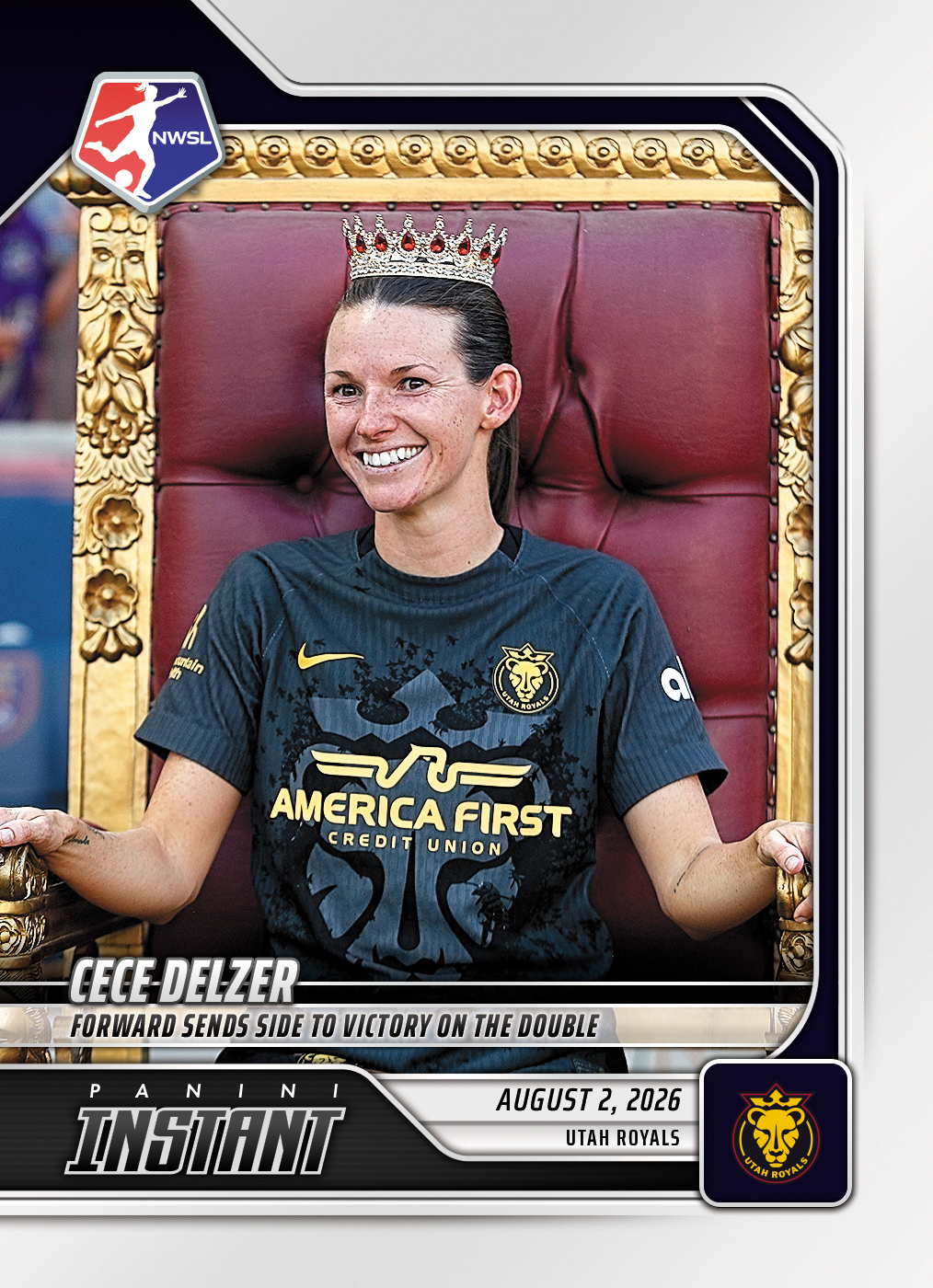 Detailed Image of Cece Delzer - 2026 Panini Instant NWSL #129 - Base Card