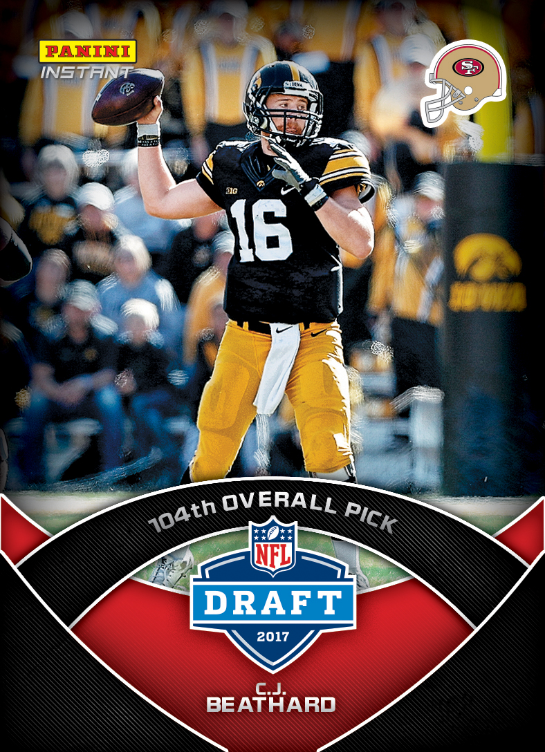 C.J. Beathard- 2017 Panini Instant NFL #87 – Green 1/10 - November 17