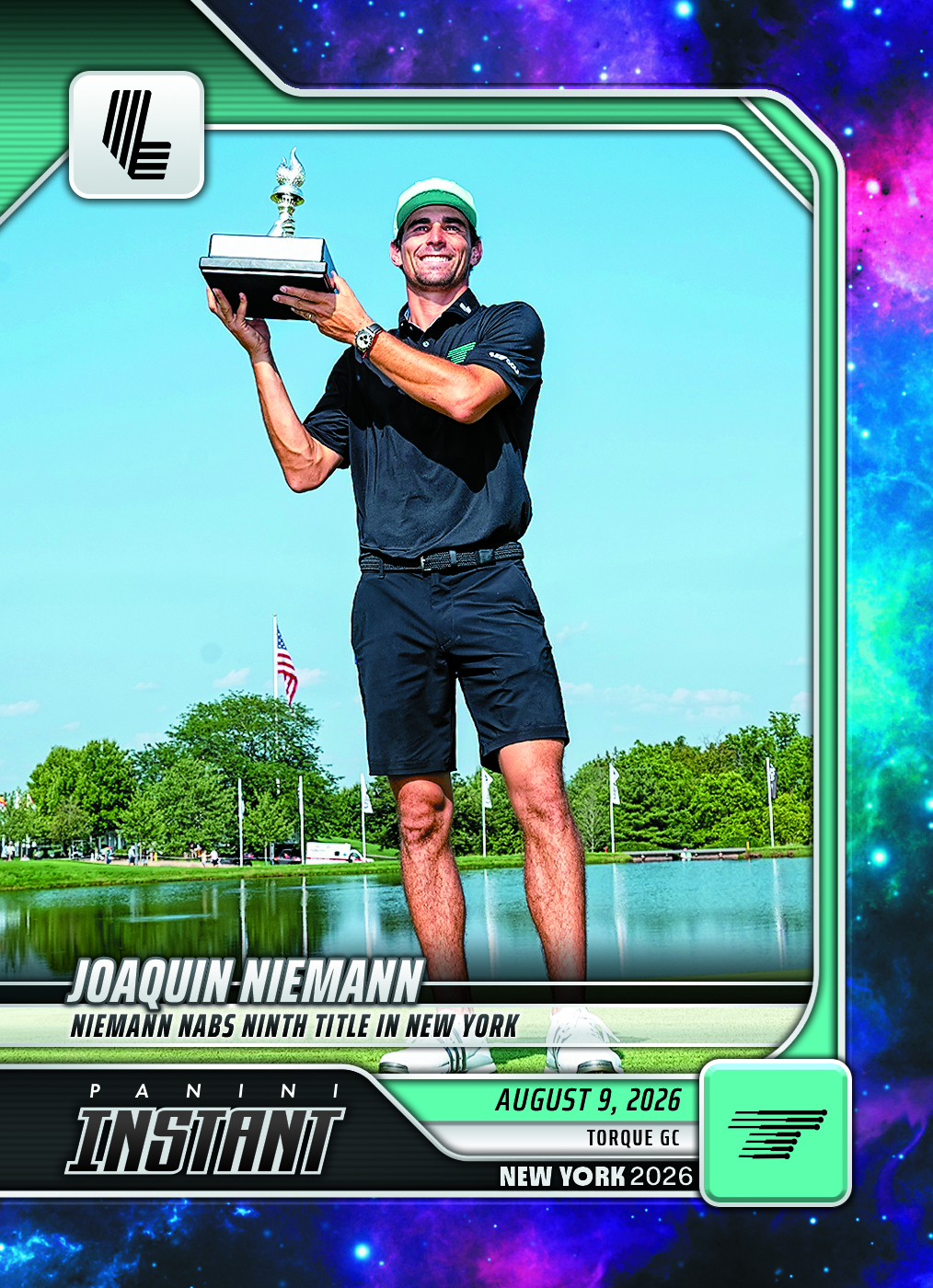 Product image 1 for - Joaquin Niemann - 2026 Panini Instant LIV Golf #22 - Galaxy 1/1