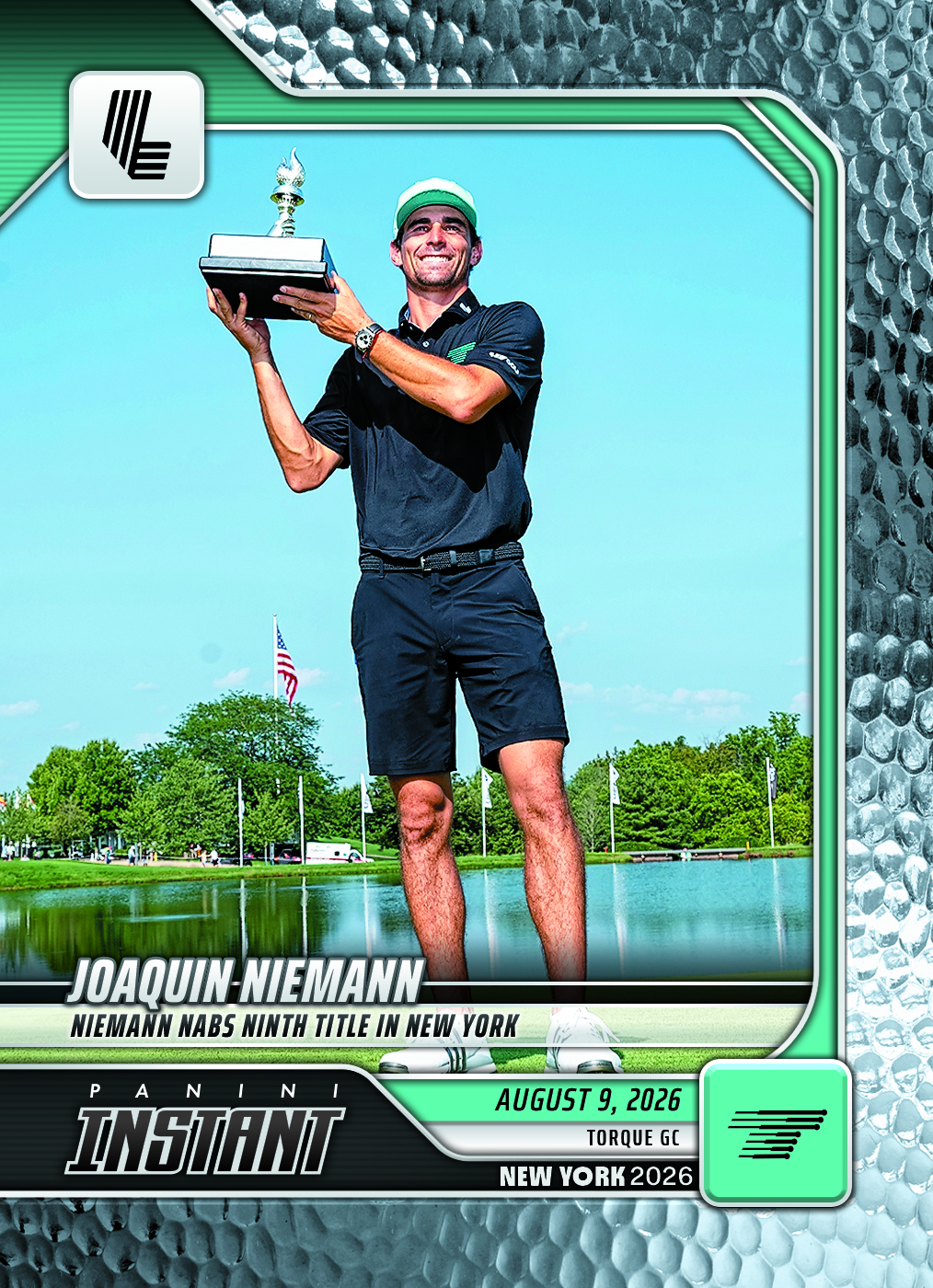 Detailed Image of Joaquin Niemann - 2026 Panini Instant LIV Golf #22 - Metallic /5