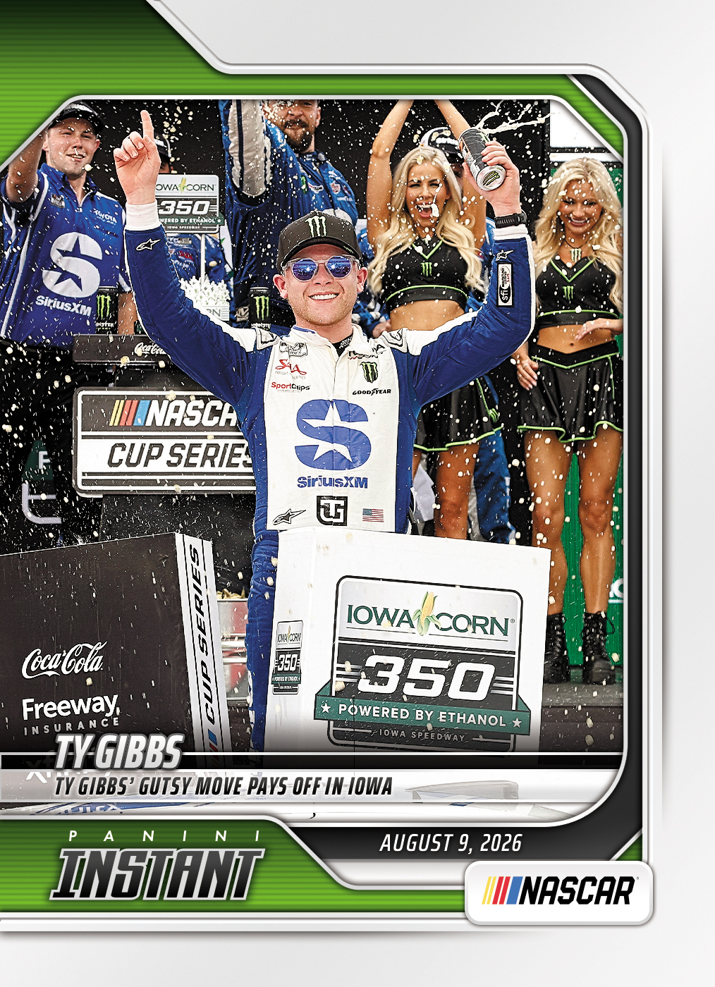 Detailed Image of Ty Gibbs - 2026 Panini Instant NASCAR #71 - Base Card