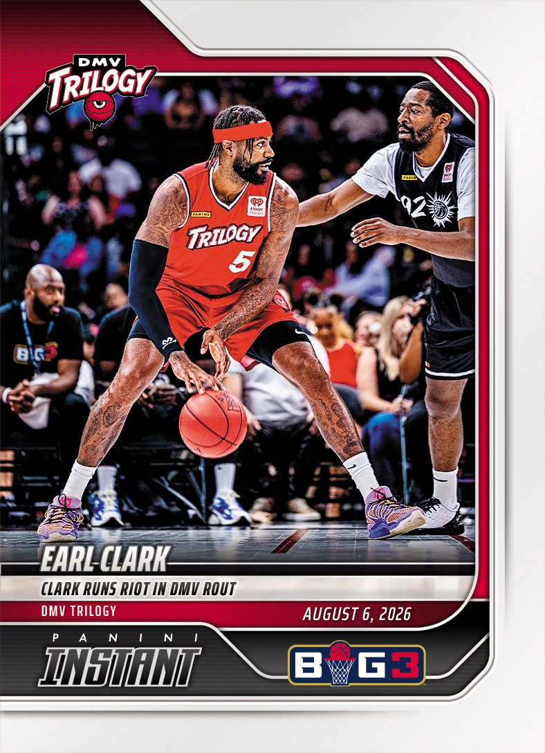 Detailed Image of Earl Clark - 2026 Panini Instant Big3 #35 - Base Card 25-pack