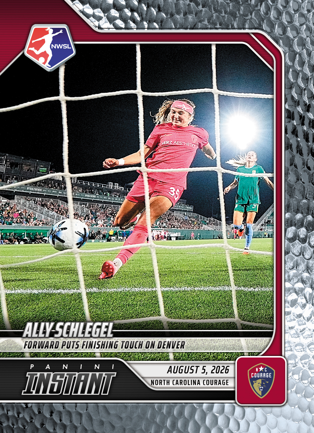 Detailed Image of Ally Schlegel - 2026 Panini Instant NWSL #130 - Metallic /5