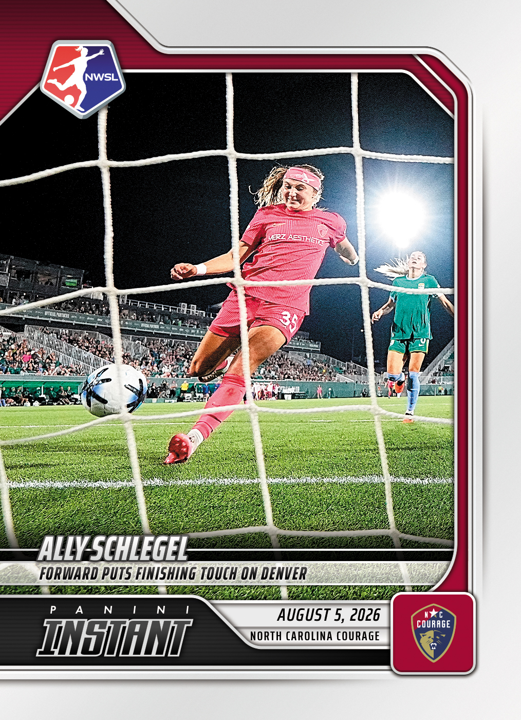 Detailed Image of Ally Schlegel - 2026 Panini Instant NWSL #130 - Base Card 25-pack