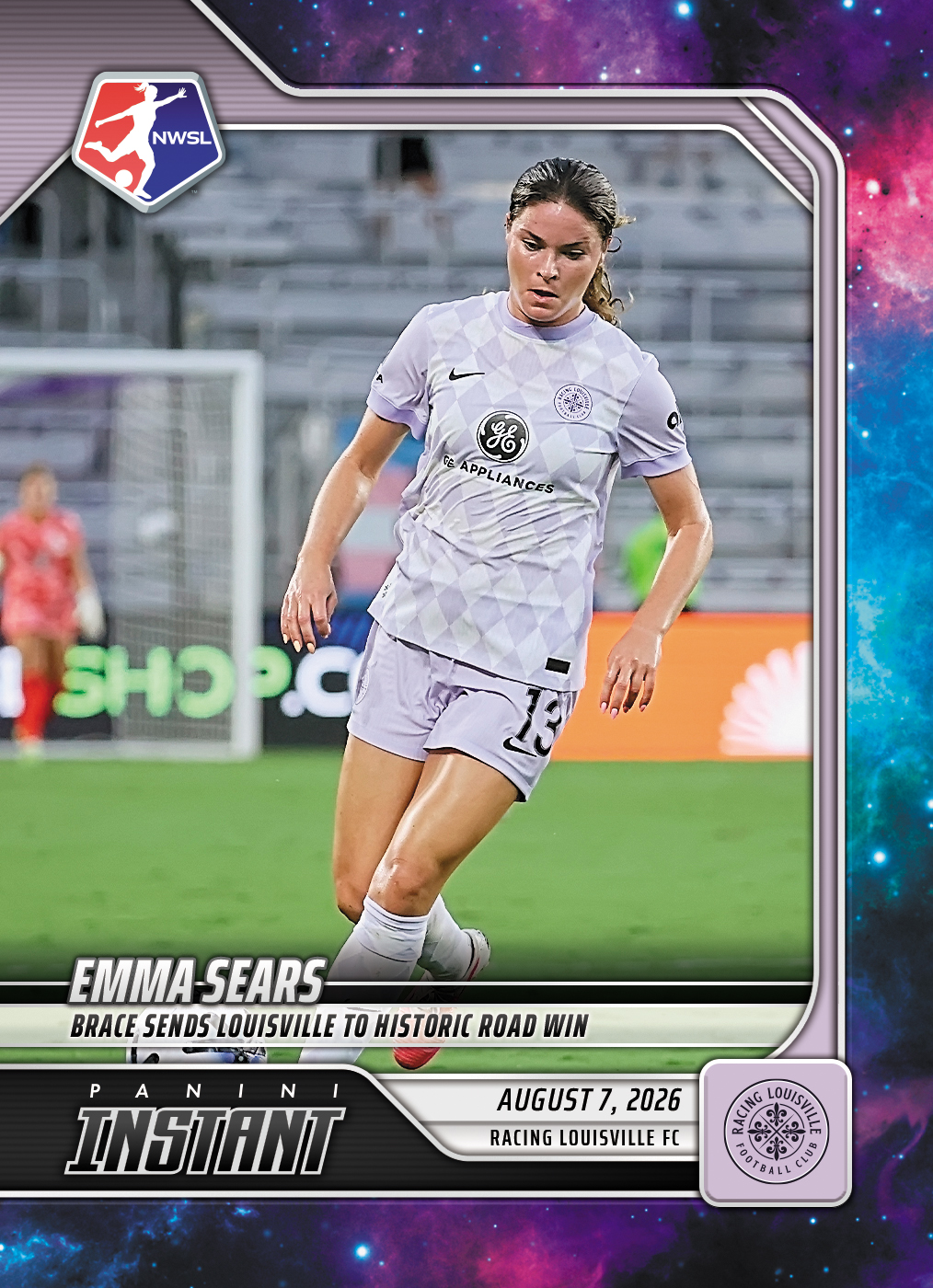 Detailed Image of Emma Sears - 2026 Panini Instant NWSL #131 - Galaxy 1/1