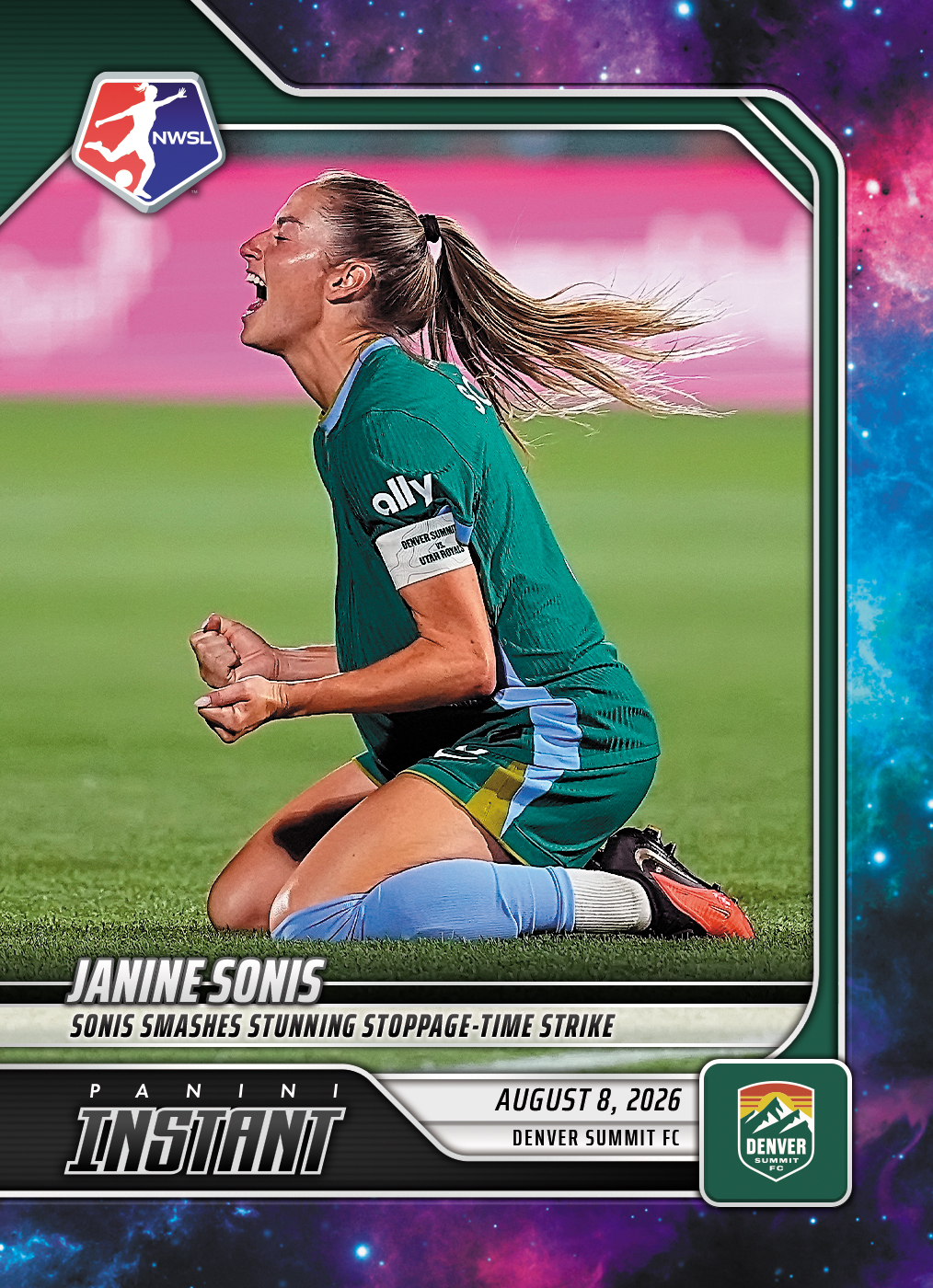 Detailed Image of Janine Sonis - 2026 Panini Instant NWSL #134 - Galaxy 1/1