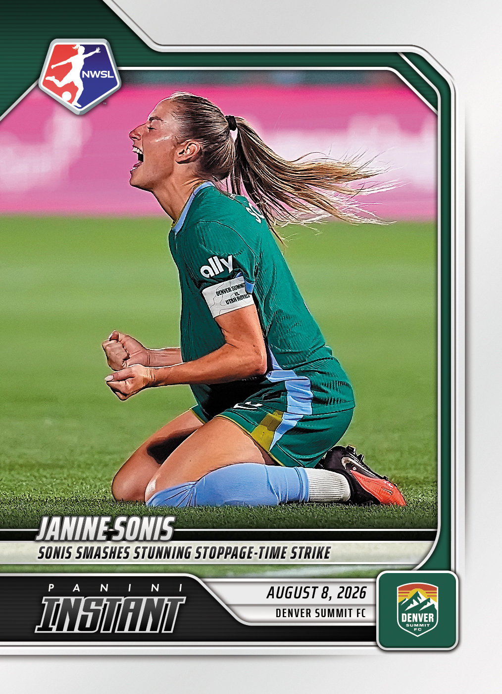 Detailed Image of Janine Sonis - 2026 Panini Instant NWSL #134 - Base Card 10-pack