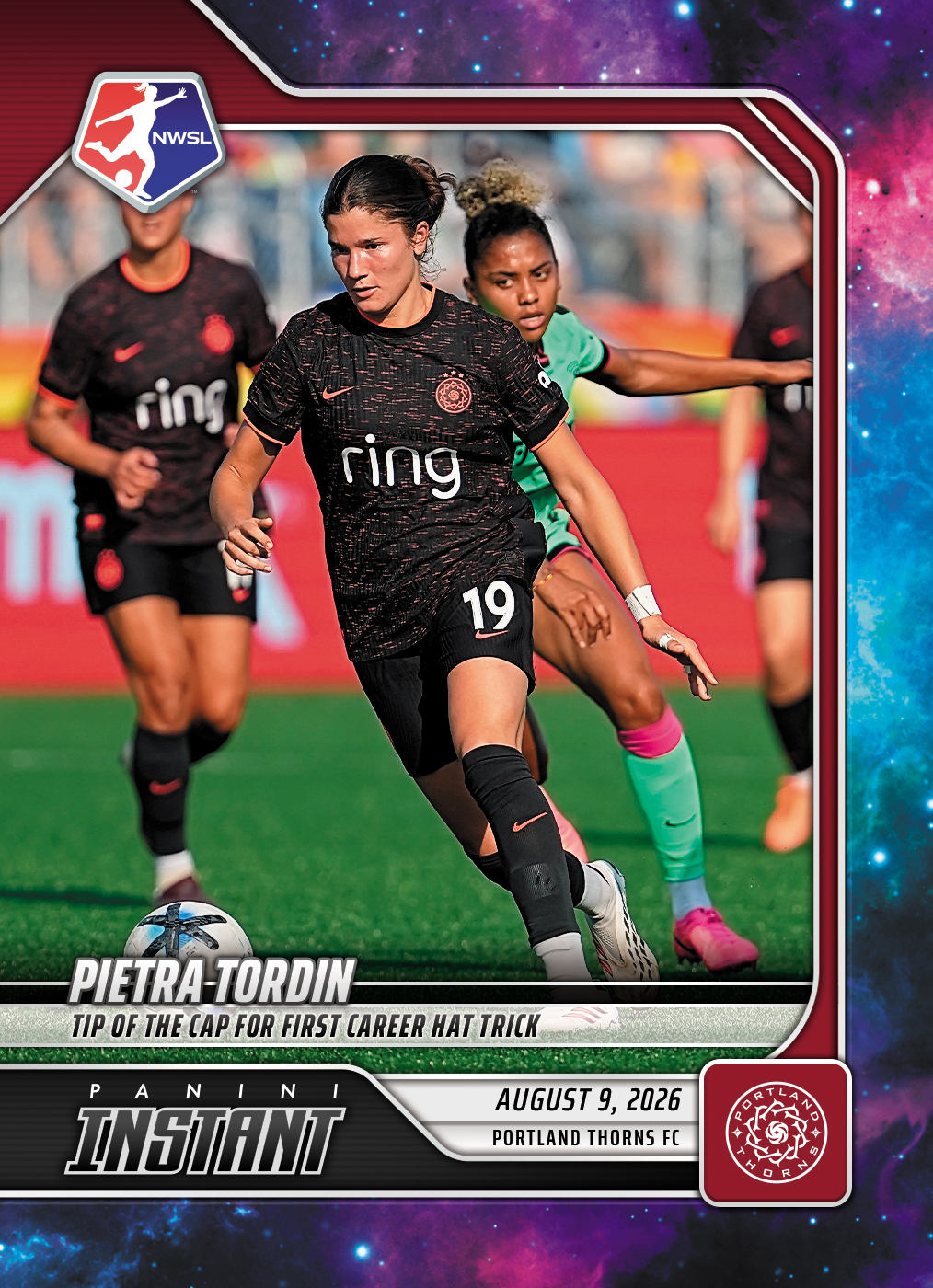 Detailed Image of Pietra Tordin - 2026 Panini Instant NWSL #135 - Galaxy 1/1