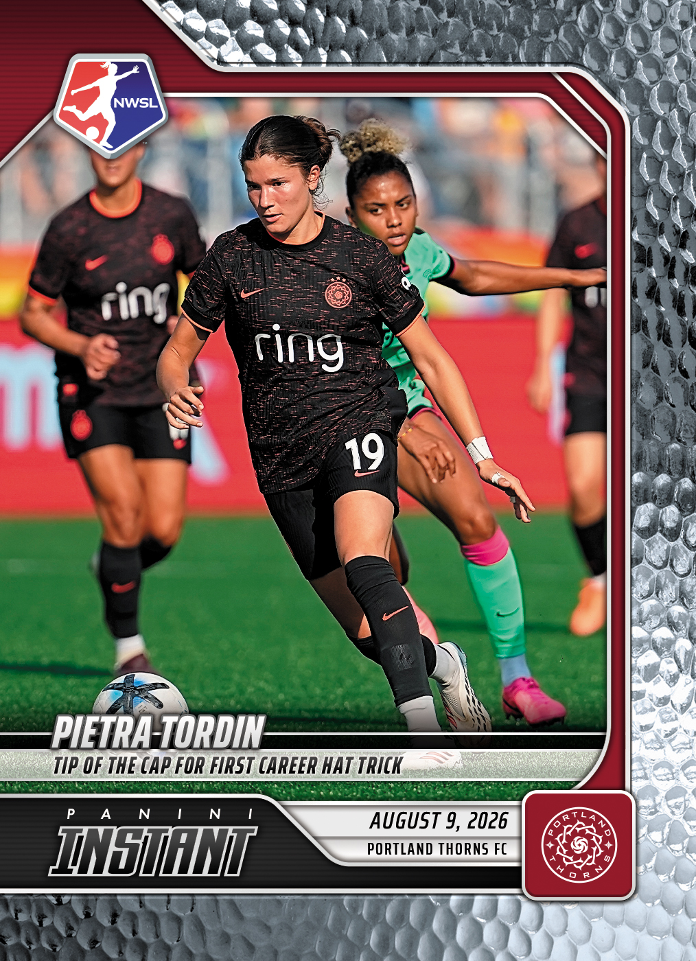 Detailed Image of Pietra Tordin - 2026 Panini Instant NWSL #135 - Metallic /5