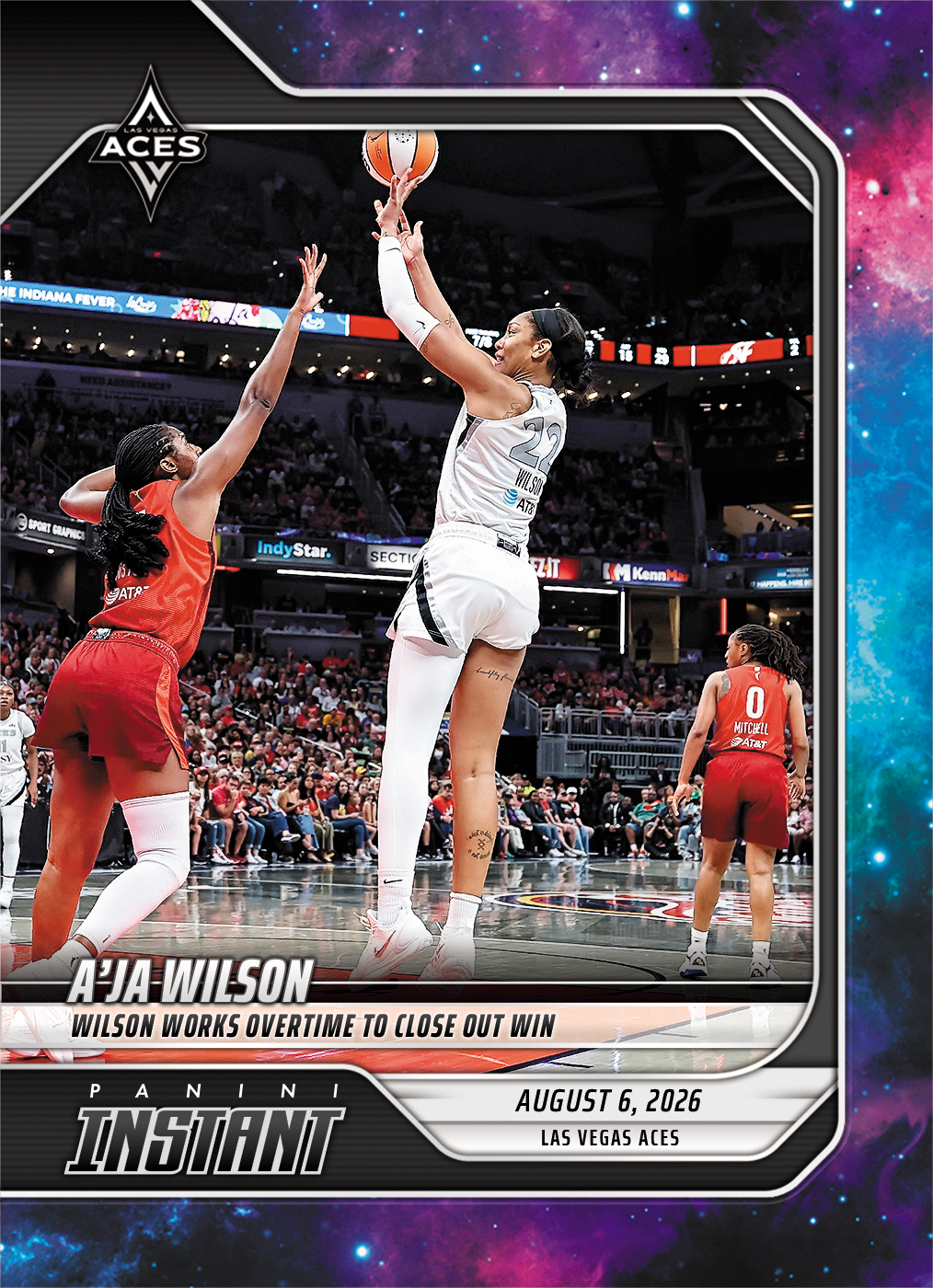 Product image 1 for - A'ja Wilson - 2026 Panini Instant WNBA #287 - Galaxy 1/1