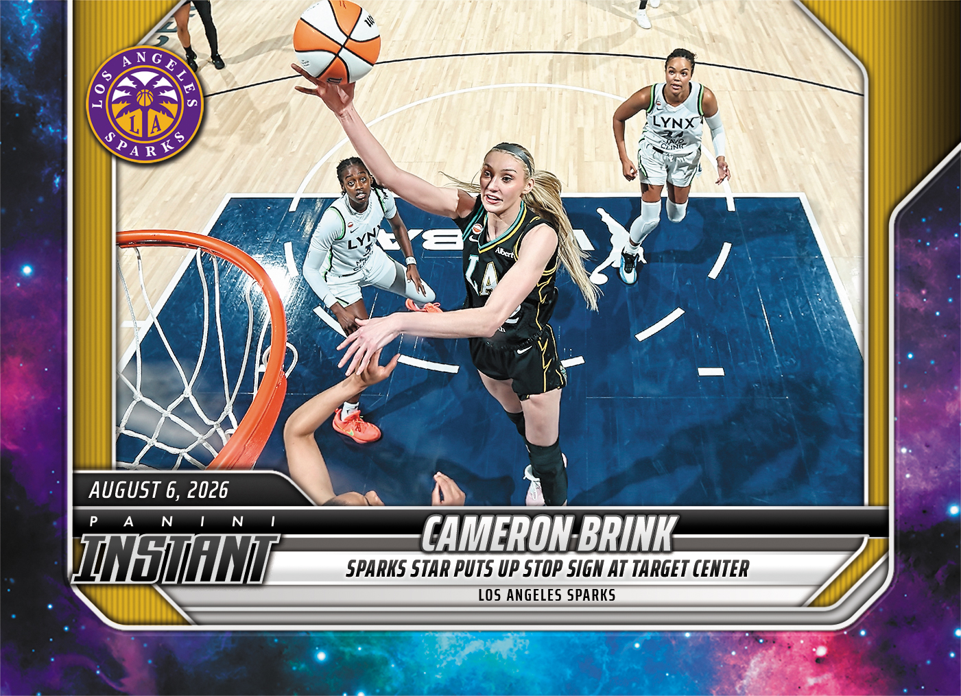 Detailed Image of Cameron Brink - 2026 Panini Instant WNBA #288 - Galaxy 1/1