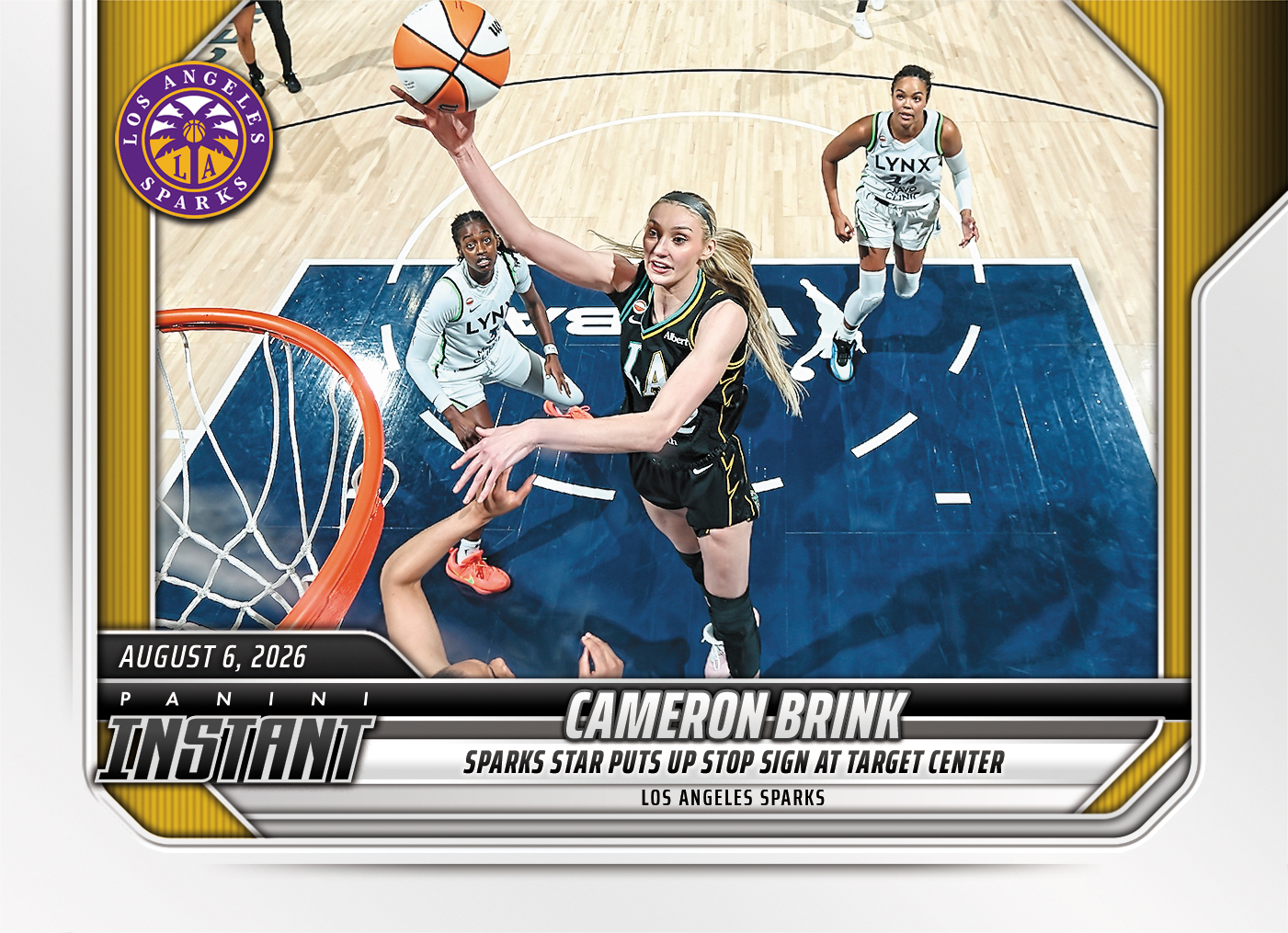 Detailed Image of Cameron Brink - 2026 Panini Instant WNBA #288 - Base Card 25-pack