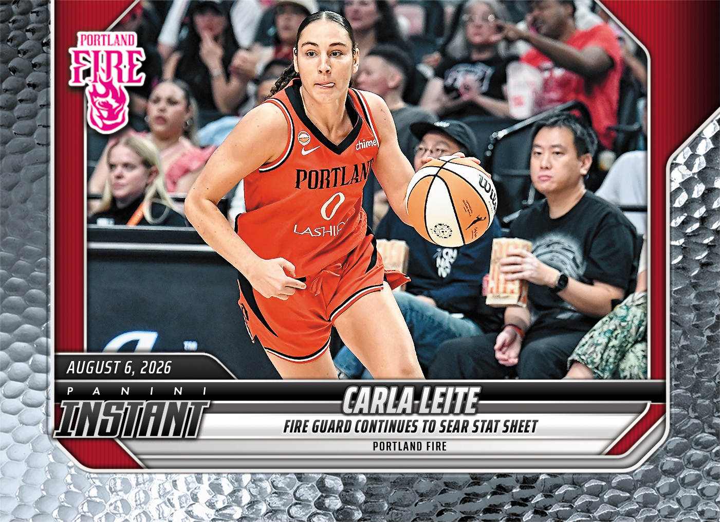 Detailed Image of Carla Leite - 2026 Panini Instant WNBA #289 - Metallic /5