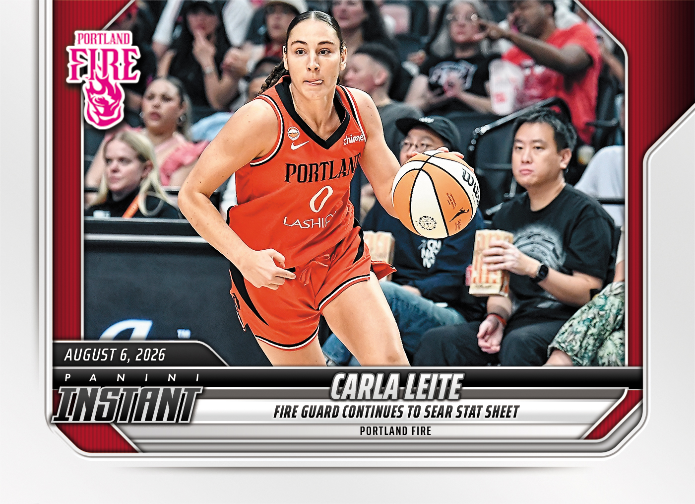 Detailed Image of Carla Leite - 2026 Panini Instant WNBA #289 - Base Card 10-pack