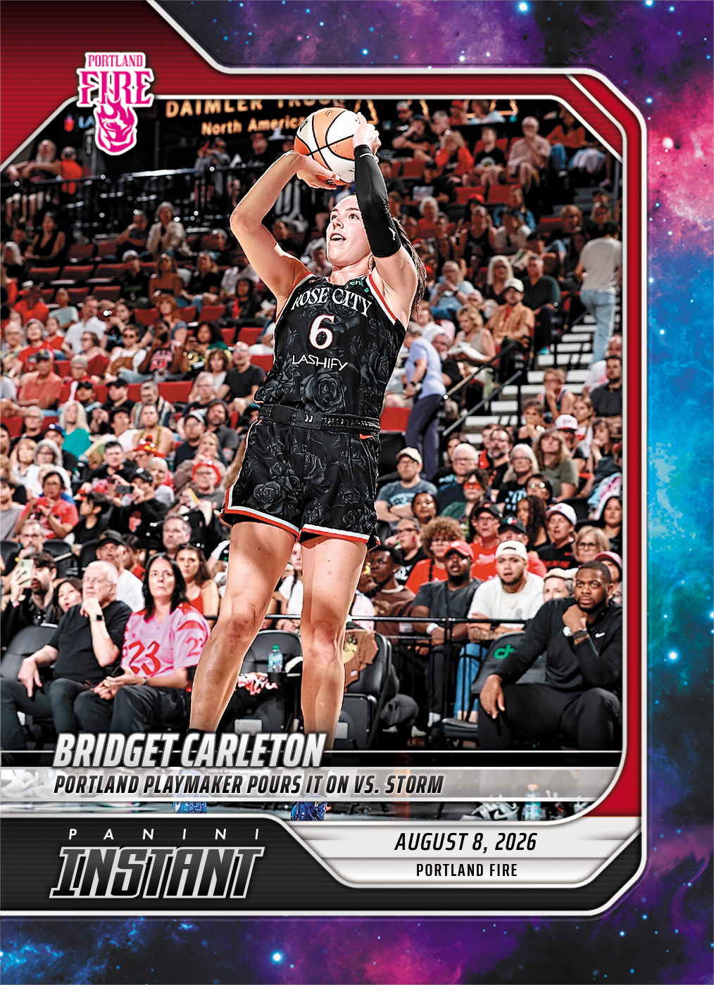 Detailed Image of Bridget Carleton - 2026 Panini Instant WNBA #294 - Galaxy 1/1
