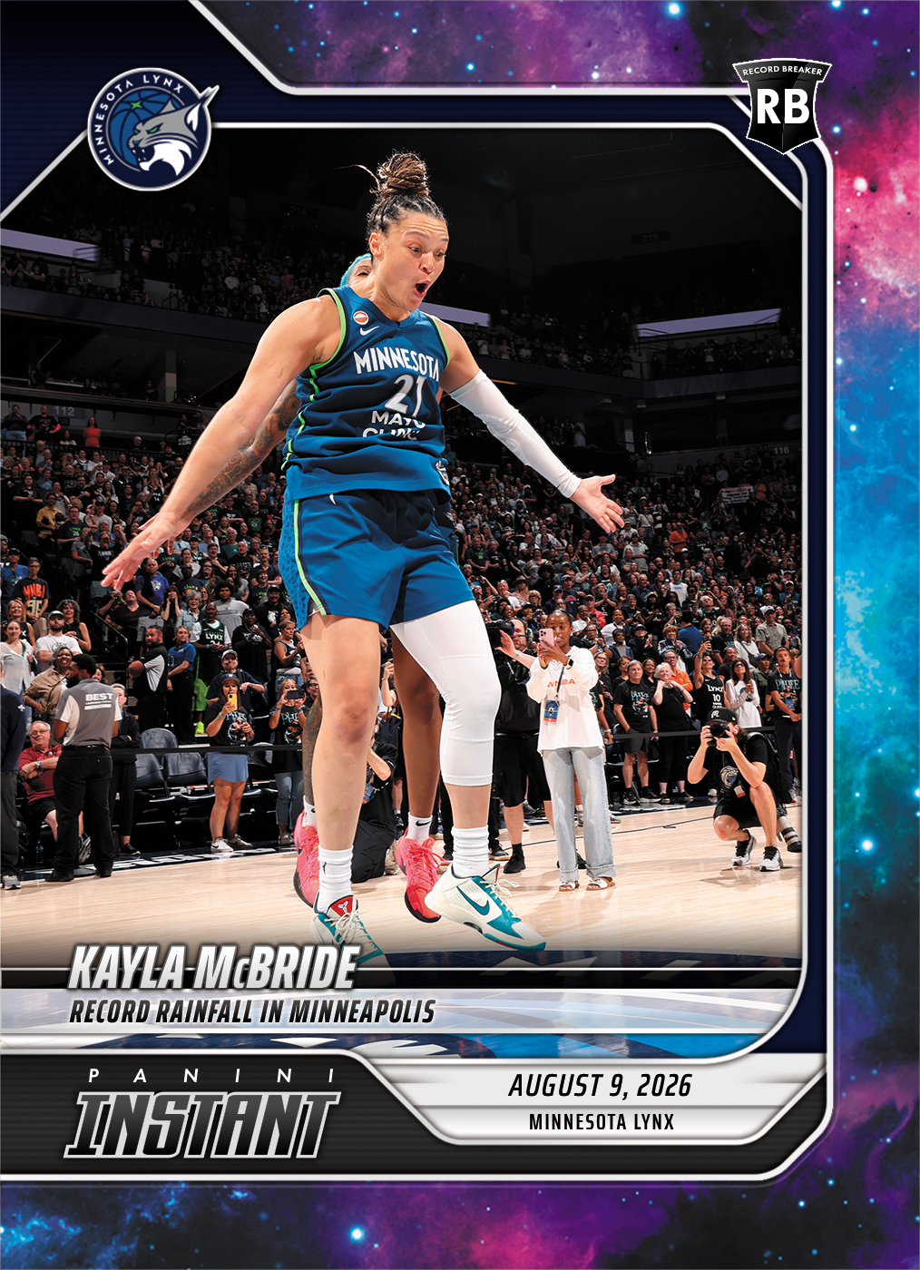Detailed Image of Kayla McBride - 2026 Panini Instant WNBA #296 - Galaxy 1/1
