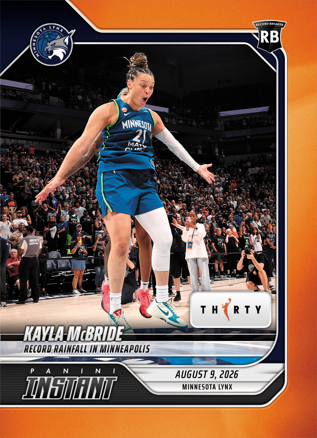 Detailed Image of Kayla McBride - 2026 Panini Instant WNBA #296 - 30th Anniversary /30