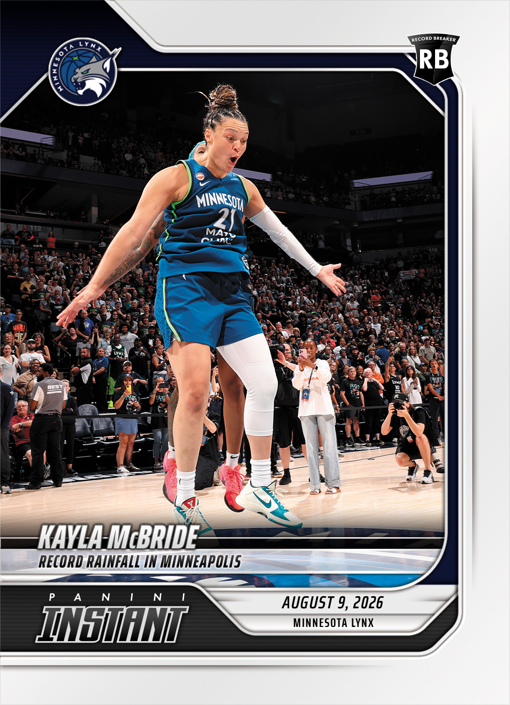 Detailed Image of Kayla McBride - 2026 Panini Instant WNBA #296 - Base Card 25-pack
