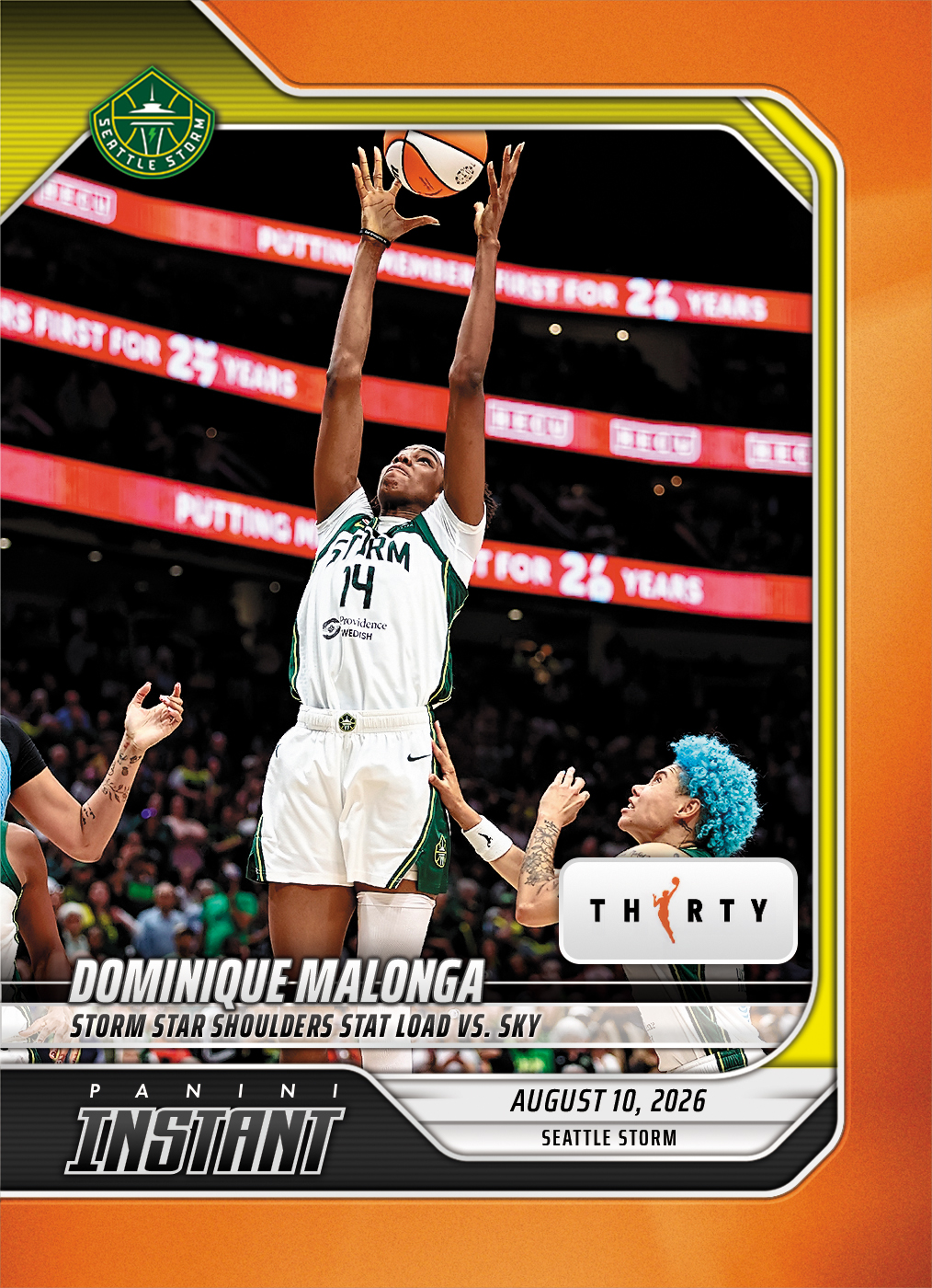 Detailed Image of Dominique Malonga - 2026 Panini Instant WNBA #298 - 30th Anniversary /30