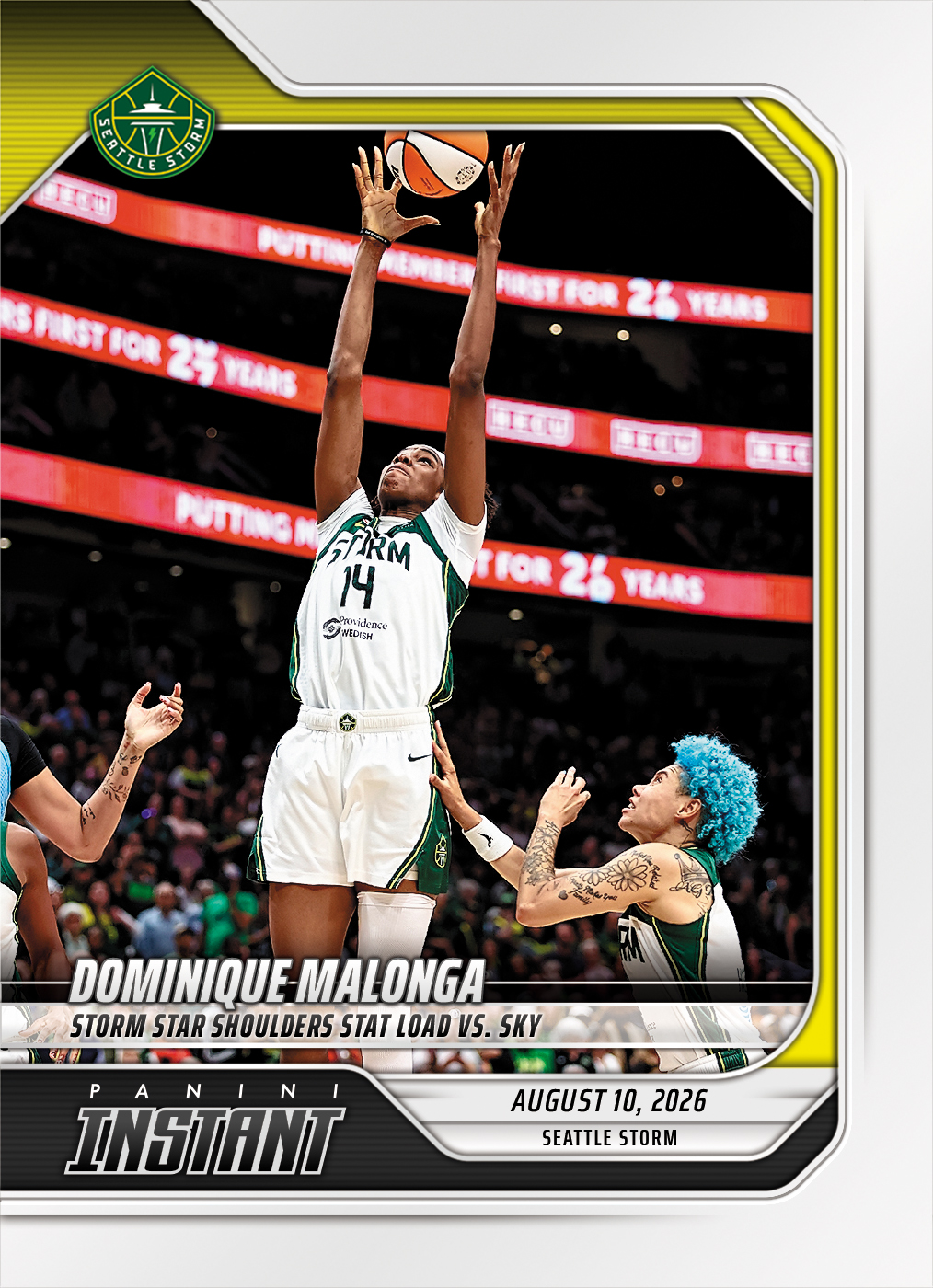 Detailed Image of Dominique Malonga - 2026 Panini Instant WNBA #298 - Base Card 25-pack