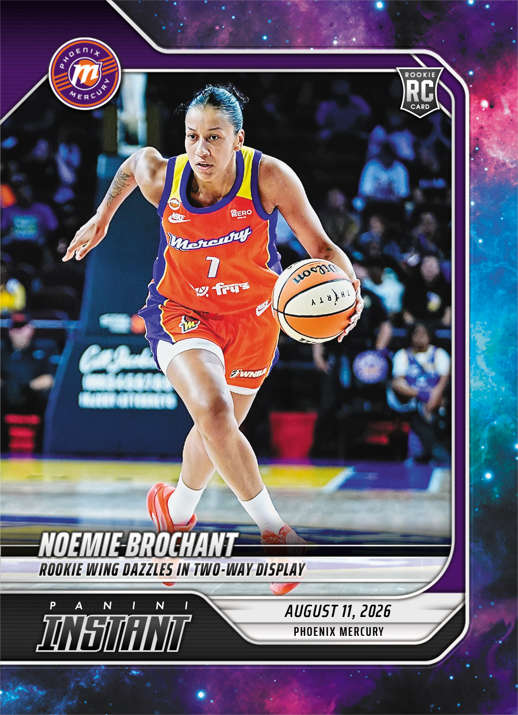 Detailed Image of Noemie Brochant - 2026 Panini Instant WNBA #301 - Galaxy 1/1