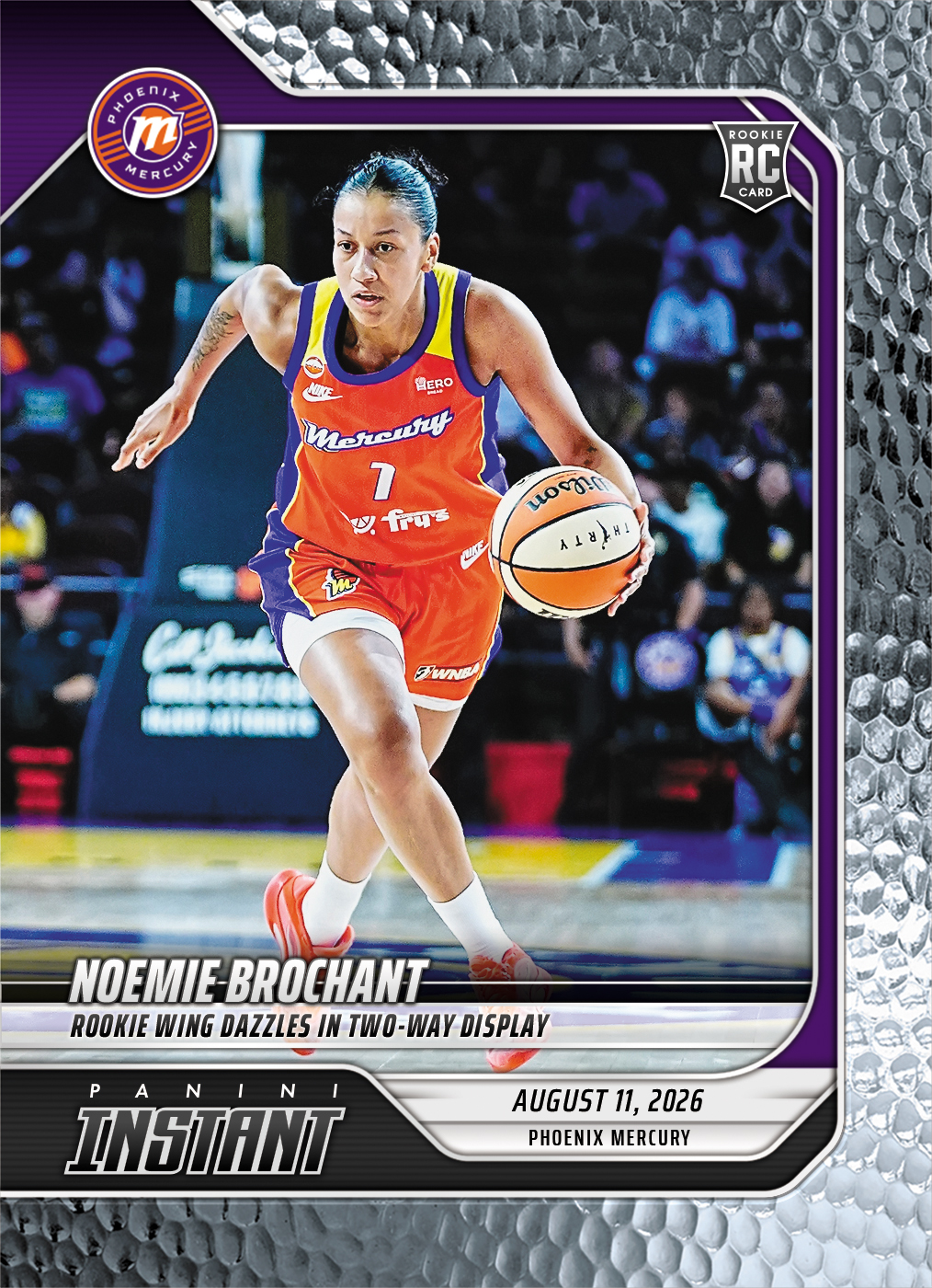 Detailed Image of Noemie Brochant - 2026 Panini Instant WNBA #301 - Metallic /5
