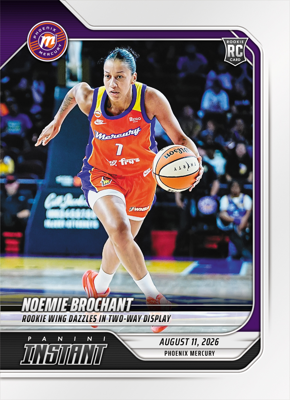 Detailed Image of Noemie Brochant - 2026 Panini Instant WNBA #301 - Base Card 10-pack