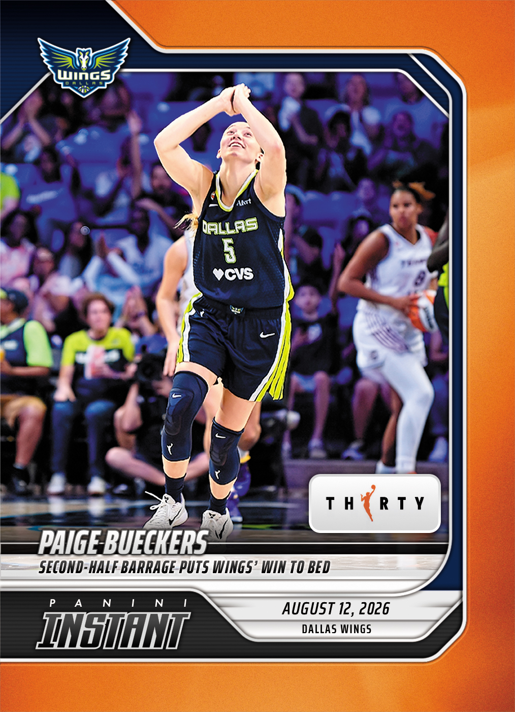 Detailed Image of Paige Bueckers - 2026 Panini Instant WNBA #302 - 30th Anniversary /30