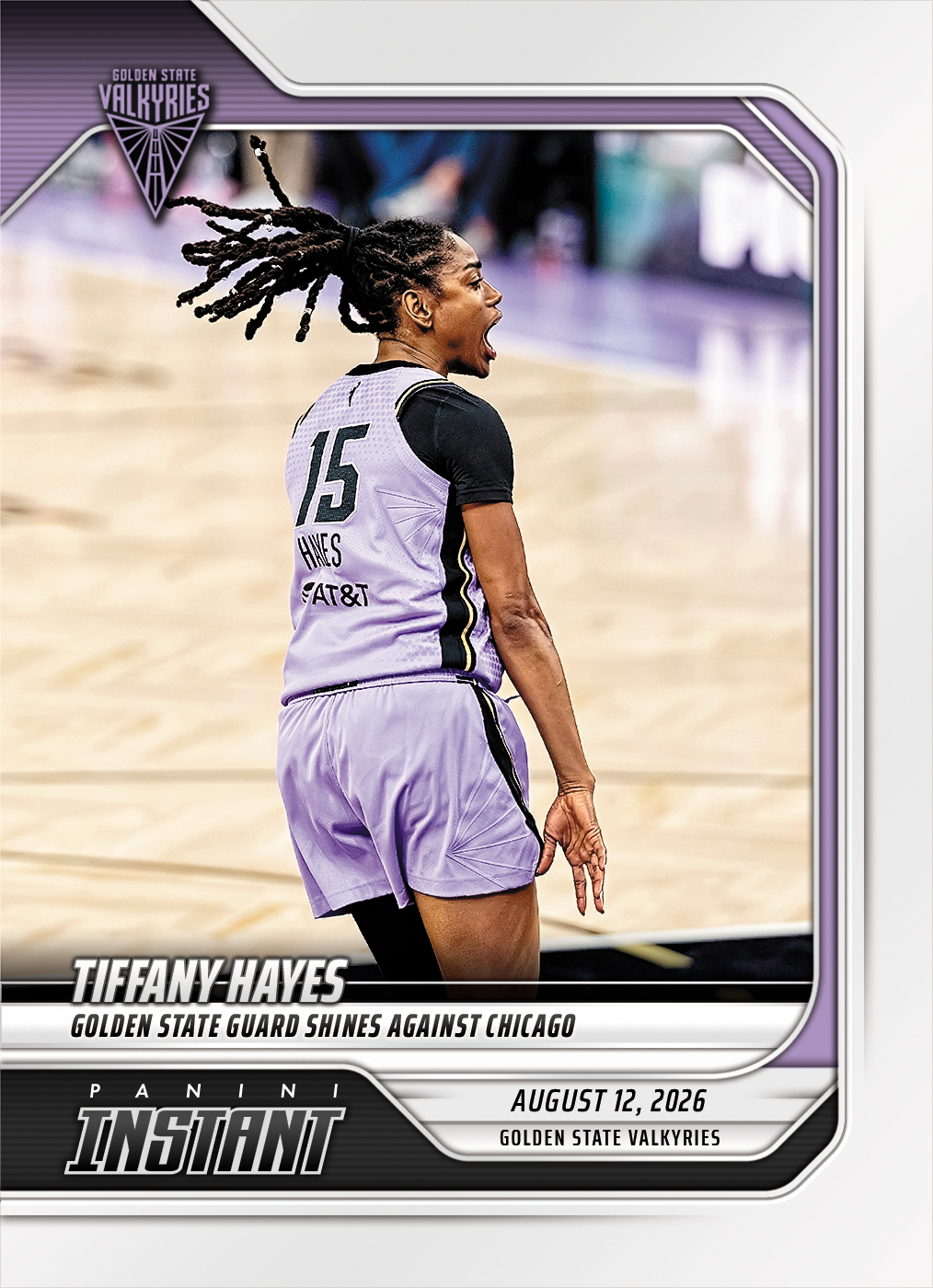 Detailed Image of Tiffany Hayes - 2026 Panini Instant WNBA #303 - Base Card