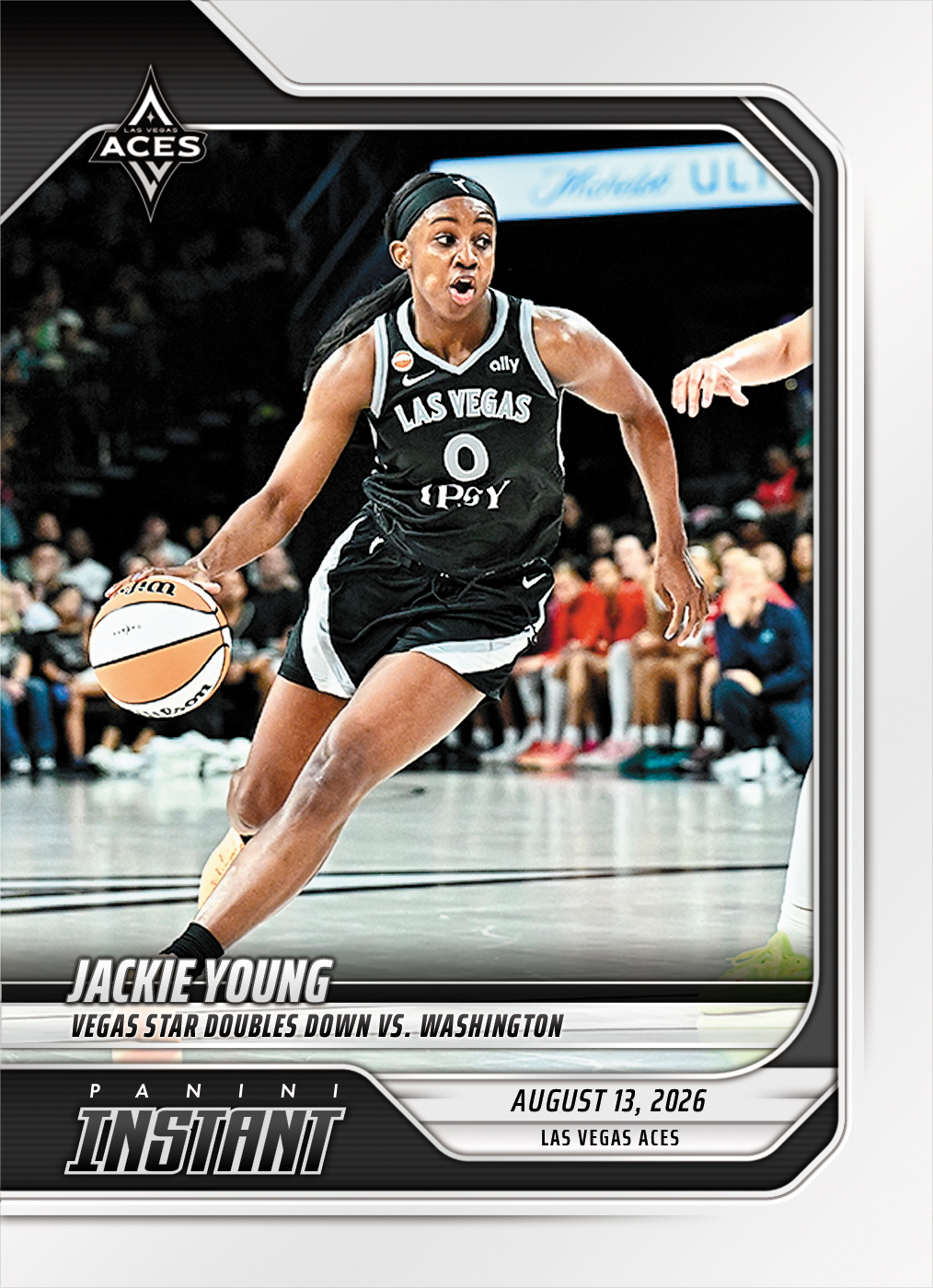 Detailed Image of Jackie Young - 2026 Panini Instant WNBA #306 - Base Card 10-pack
