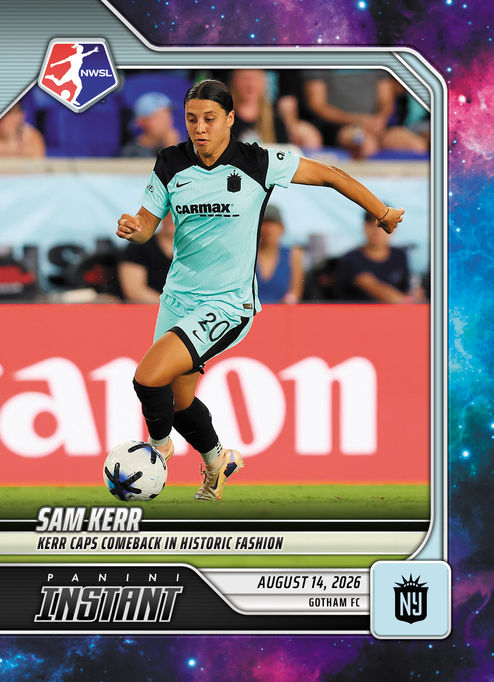 Detailed Image of Sam Kerr - 2026 Panini Instant NWSL #136 - Galaxy 1/1