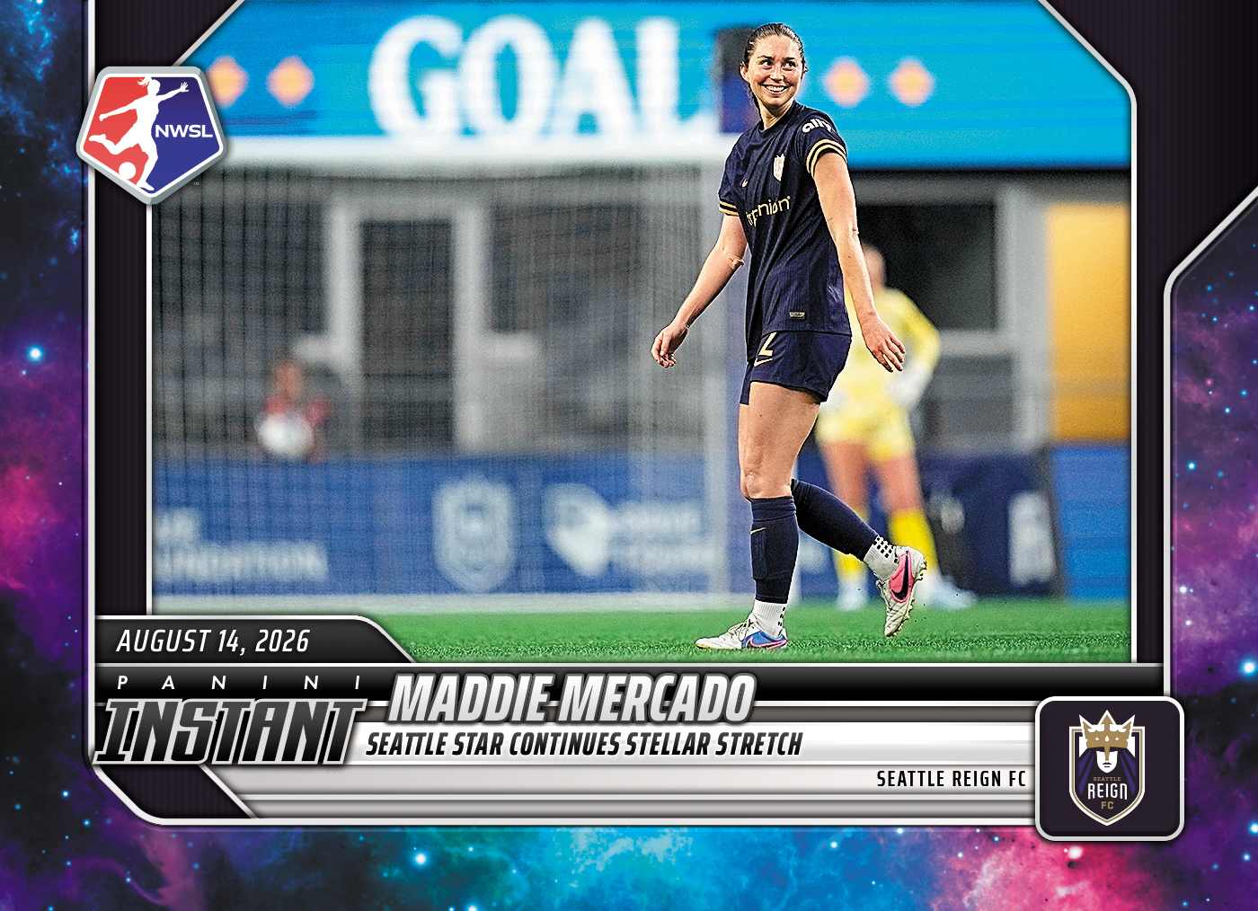 Product image 1 for - Maddie Mercado - 2026 Panini Instant NWSL #137 - Galaxy 1/1
