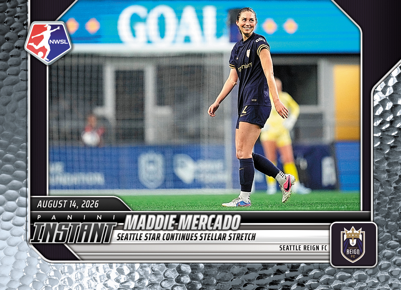 Detailed Image of Sam Kerr - 2026 Panini Instant NWSL #137 - Metallic /5