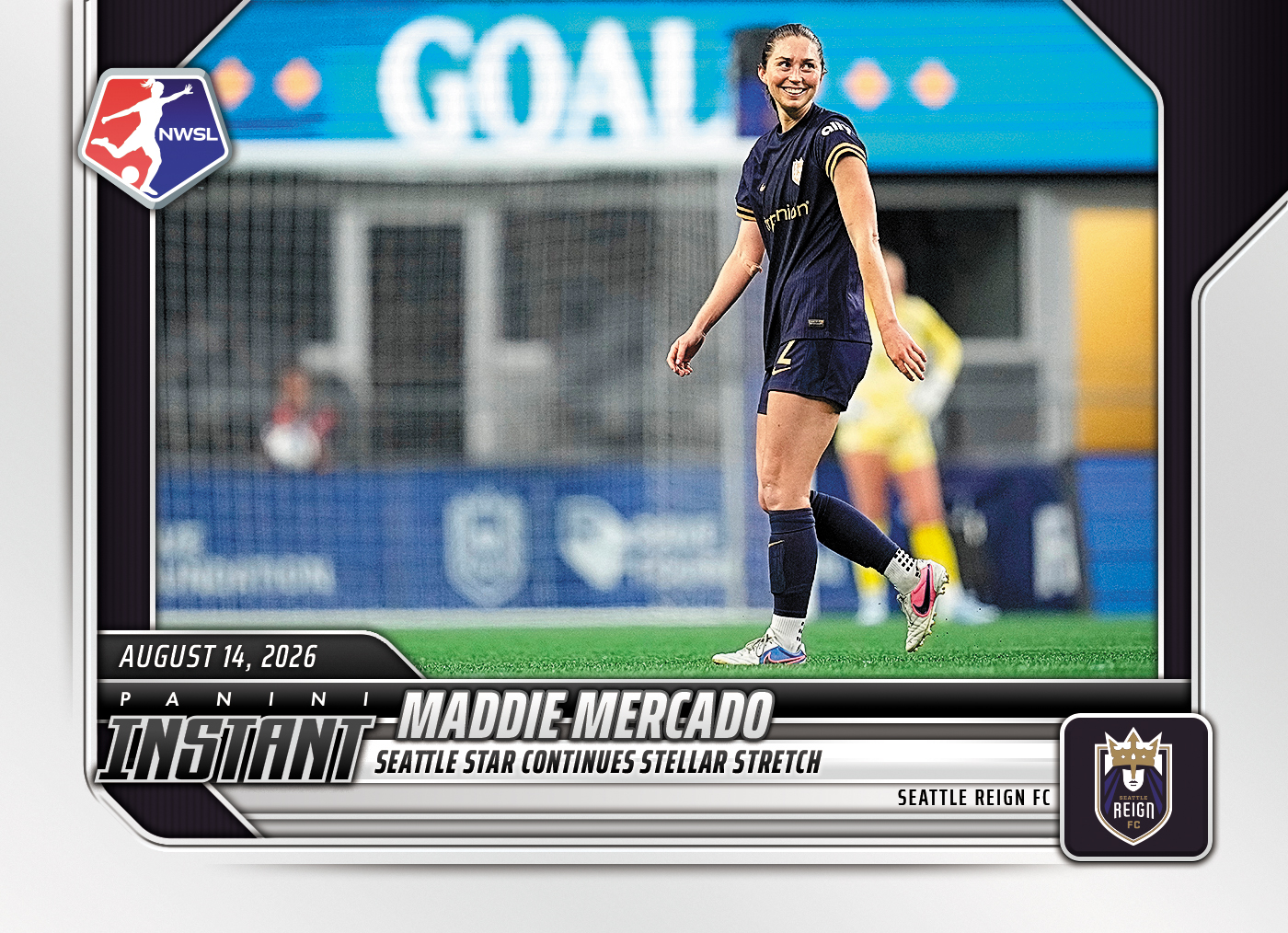Detailed Image of Sam Kerr - 2026 Panini Instant NWSL #137 - Base Card 5-pack