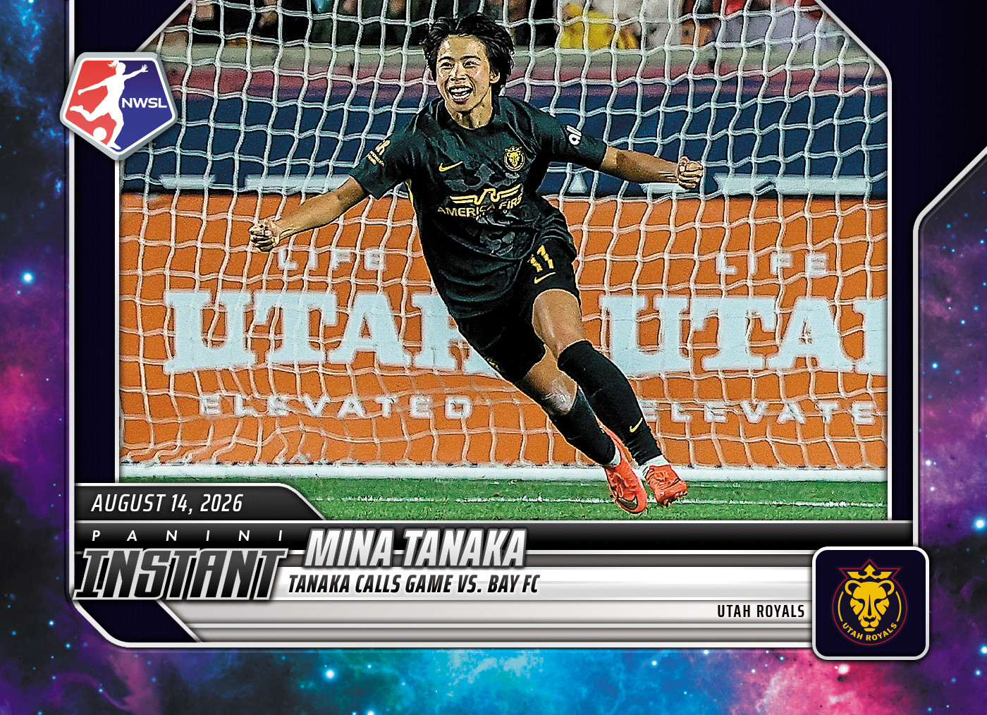Detailed Image of Mina Tanaka - 2026 Panini Instant NWSL #138 - Galaxy 1/1
