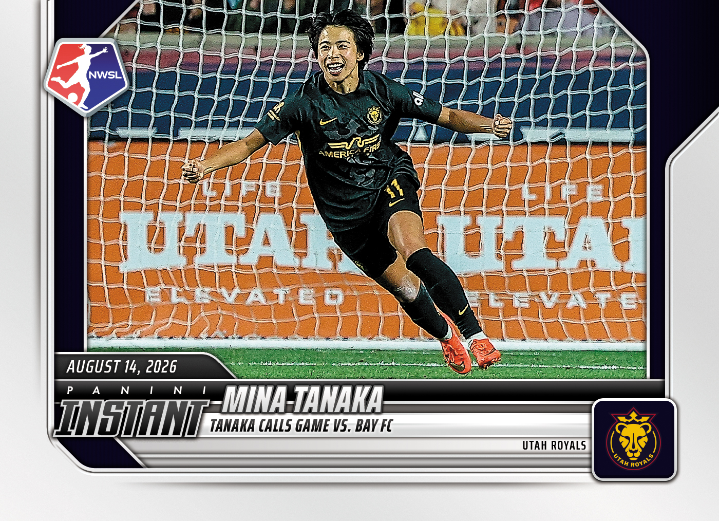 Detailed Image of Mina Tanaka - 2026 Panini Instant NWSL #138 - Base Card 5-pack