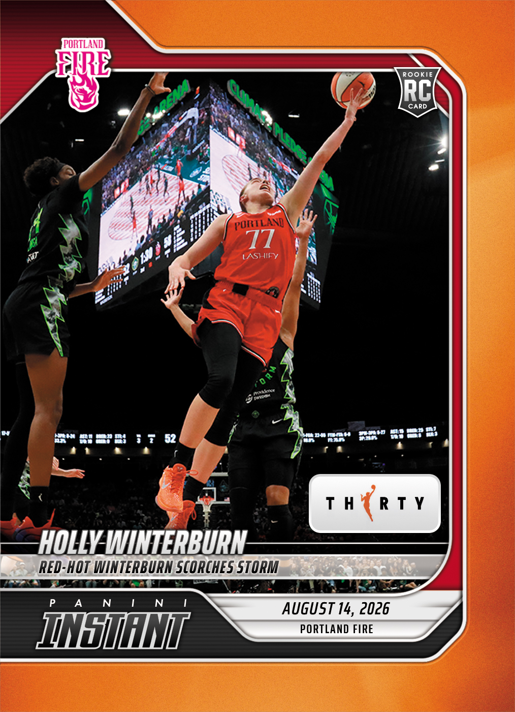 Detailed Image of Holly Winterburn - 2026 Panini Instant WNBA #308 - 30th Anniversary /30