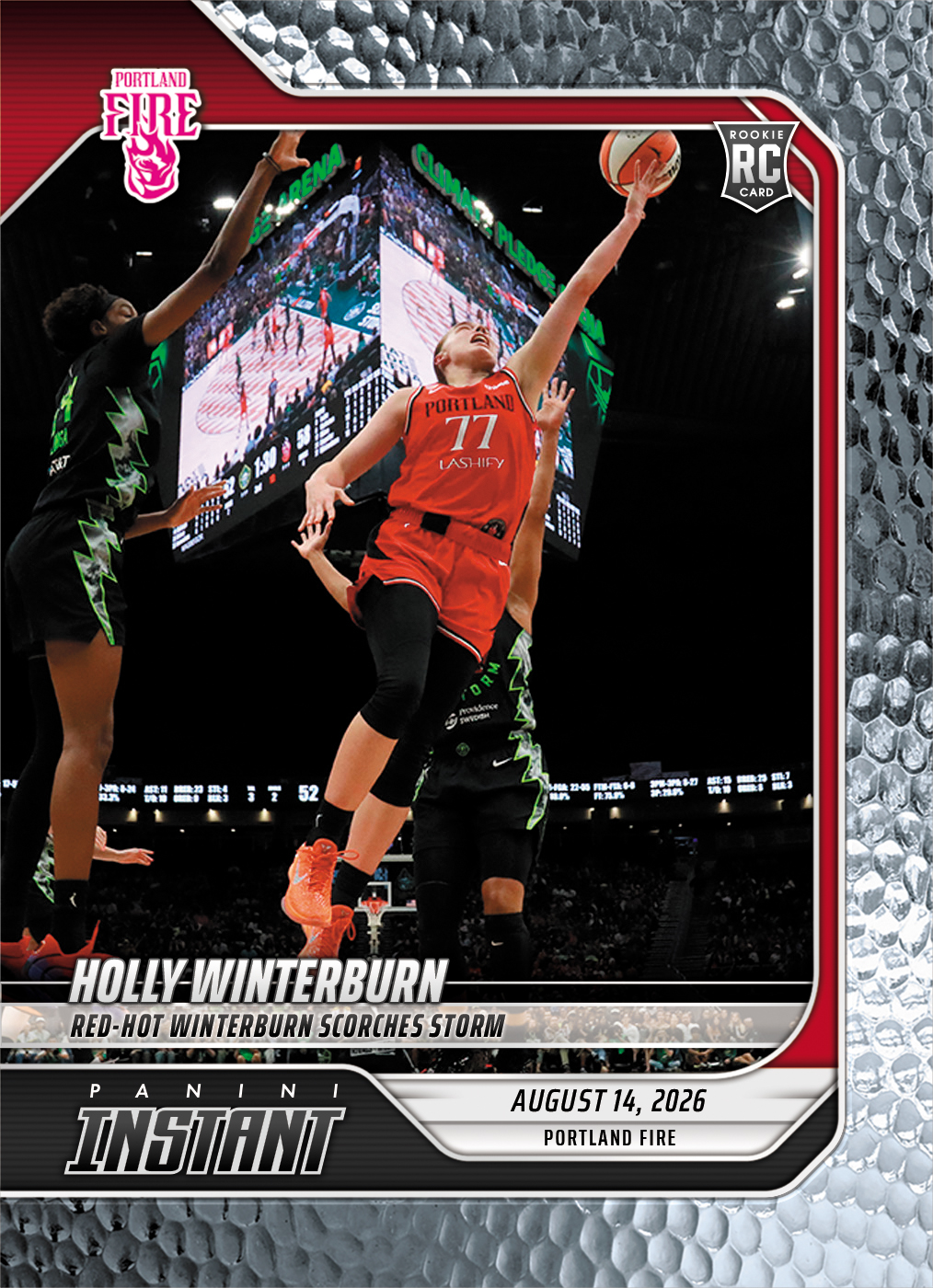 Detailed Image of Holly Winterburn - 2026 Panini Instant WNBA #308 - Metallic /5