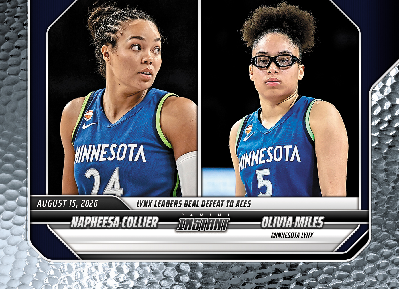 Detailed Image of Napheesa Collier/Olivia Miles - 2026 Panini Instant WNBA #310 - Metallic /5