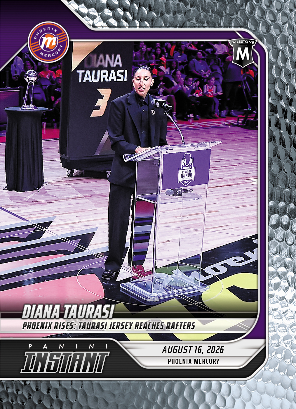 Detailed Image of Diana Taurasi - 2026 Panini Instant WNBA #313 - Metallic /5