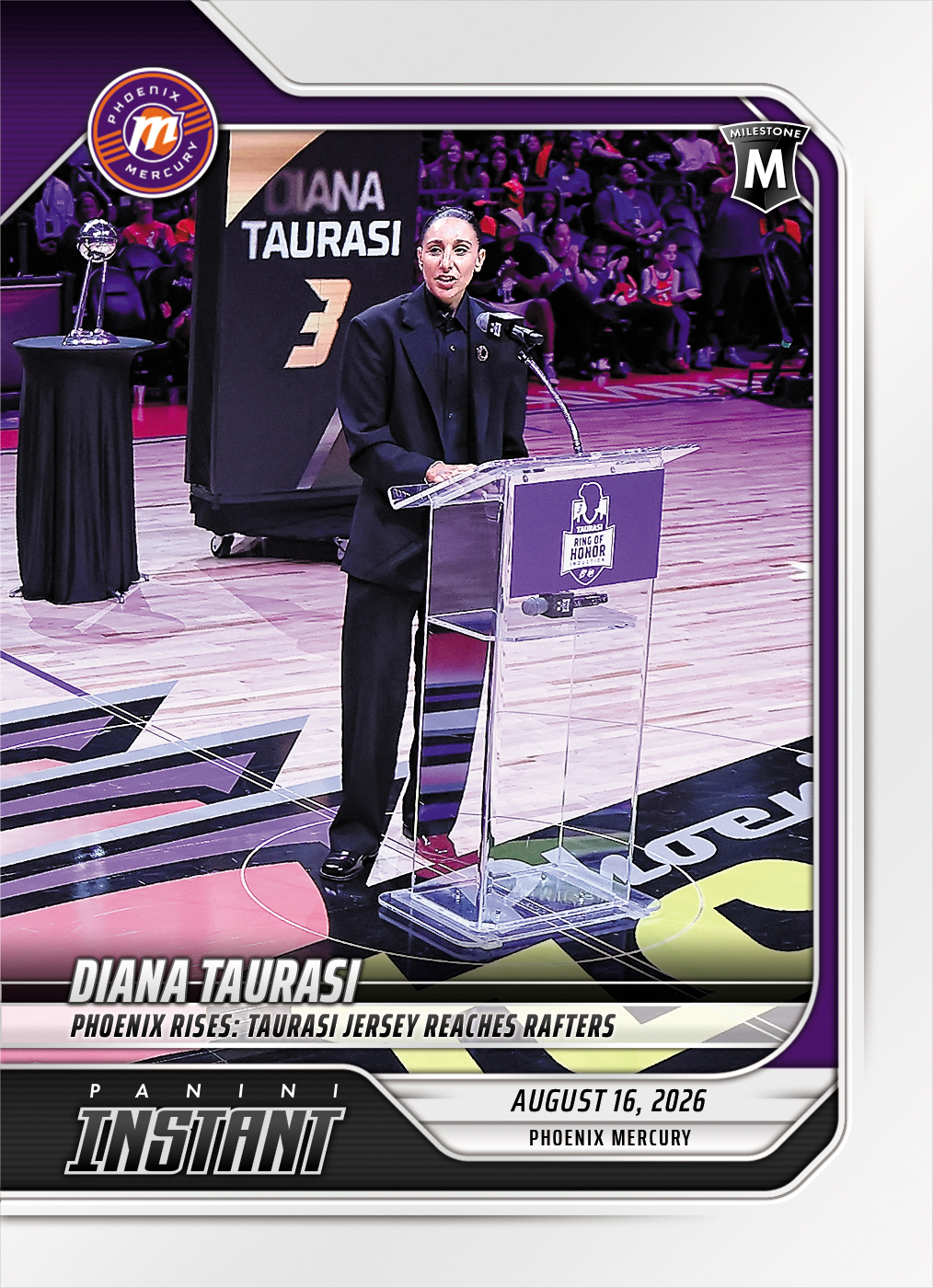 Detailed Image of Diana Taurasi - 2026 Panini Instant WNBA #313 - Base Card 25-pack