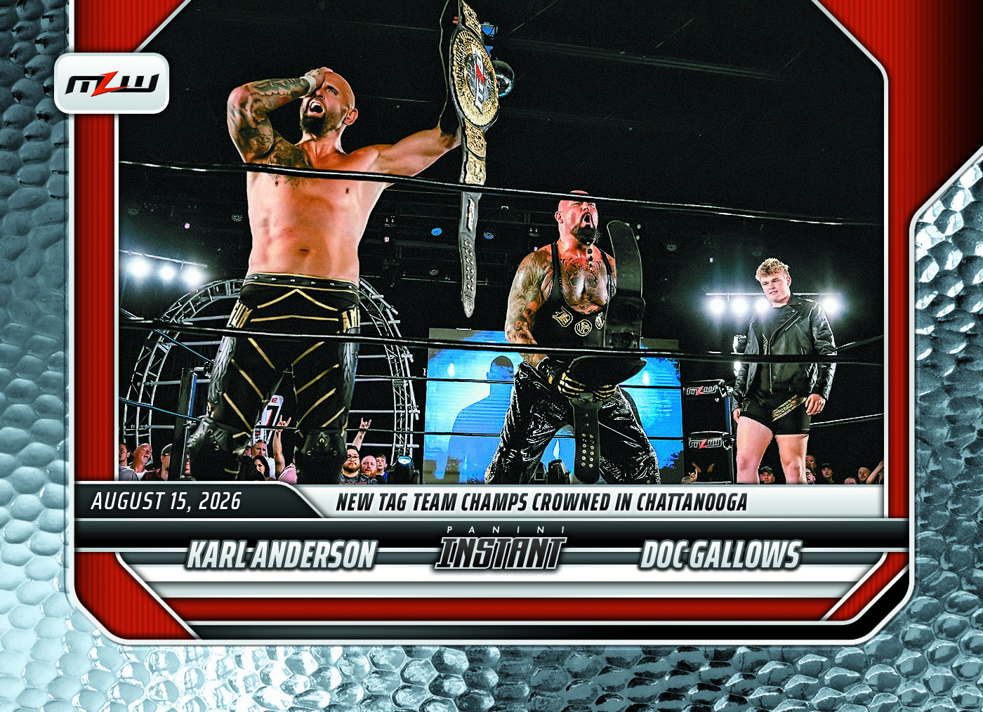 Detailed Image of Karl Anderson/Doc Gallows - 2026 Panini Instant MLW #10 - Metallic /5