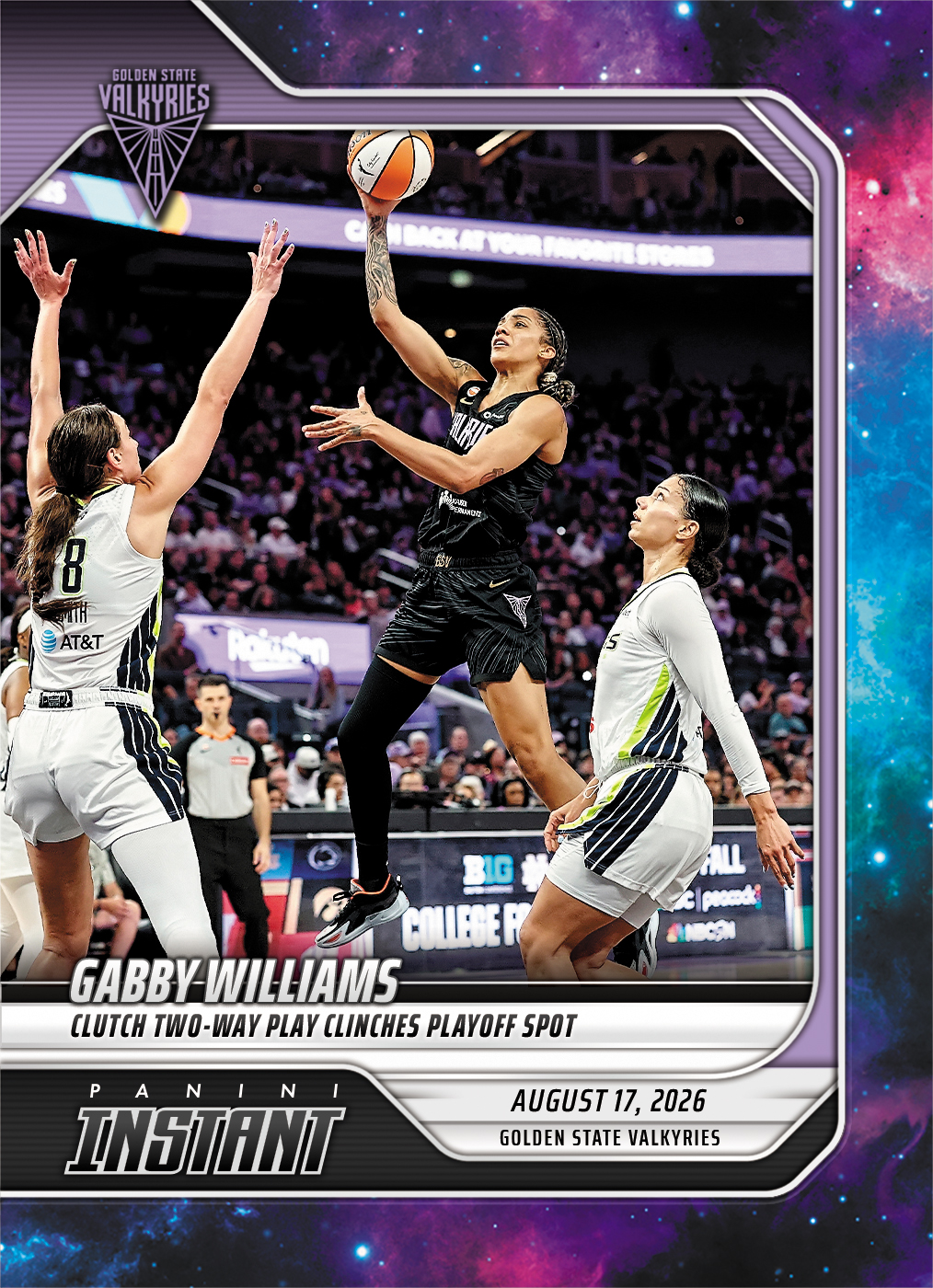 Detailed Image of Gabby Williams - 2026 Panini Instant WNBA #314 - Galaxy 1/1