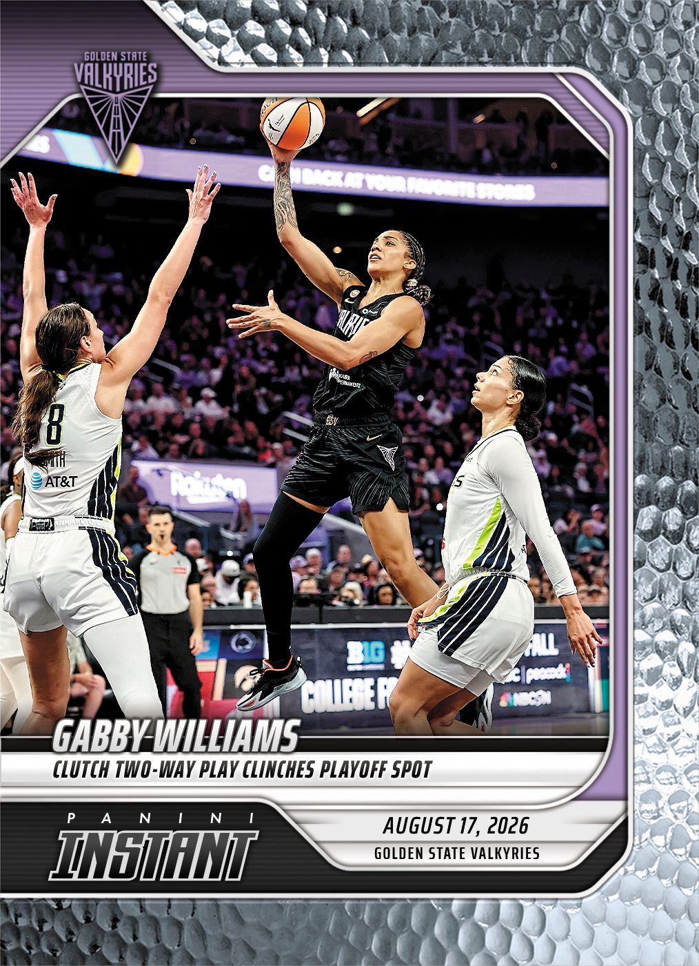 Detailed Image of Gabby Williams - 2026 Panini Instant WNBA #314 - Metallic /5