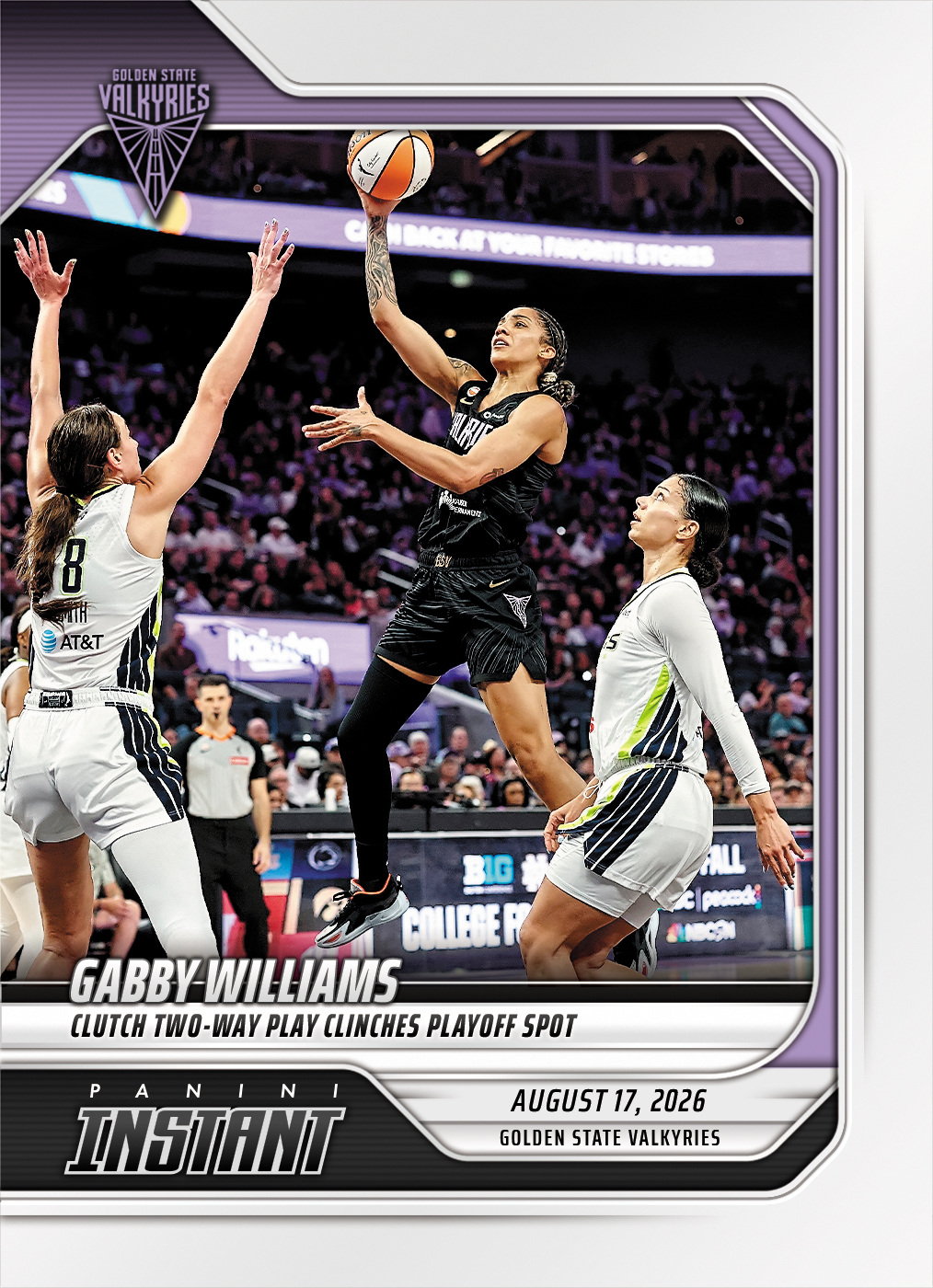Detailed Image of Gabby Williams - 2026 Panini Instant WNBA #314 - Base Card 10-pack