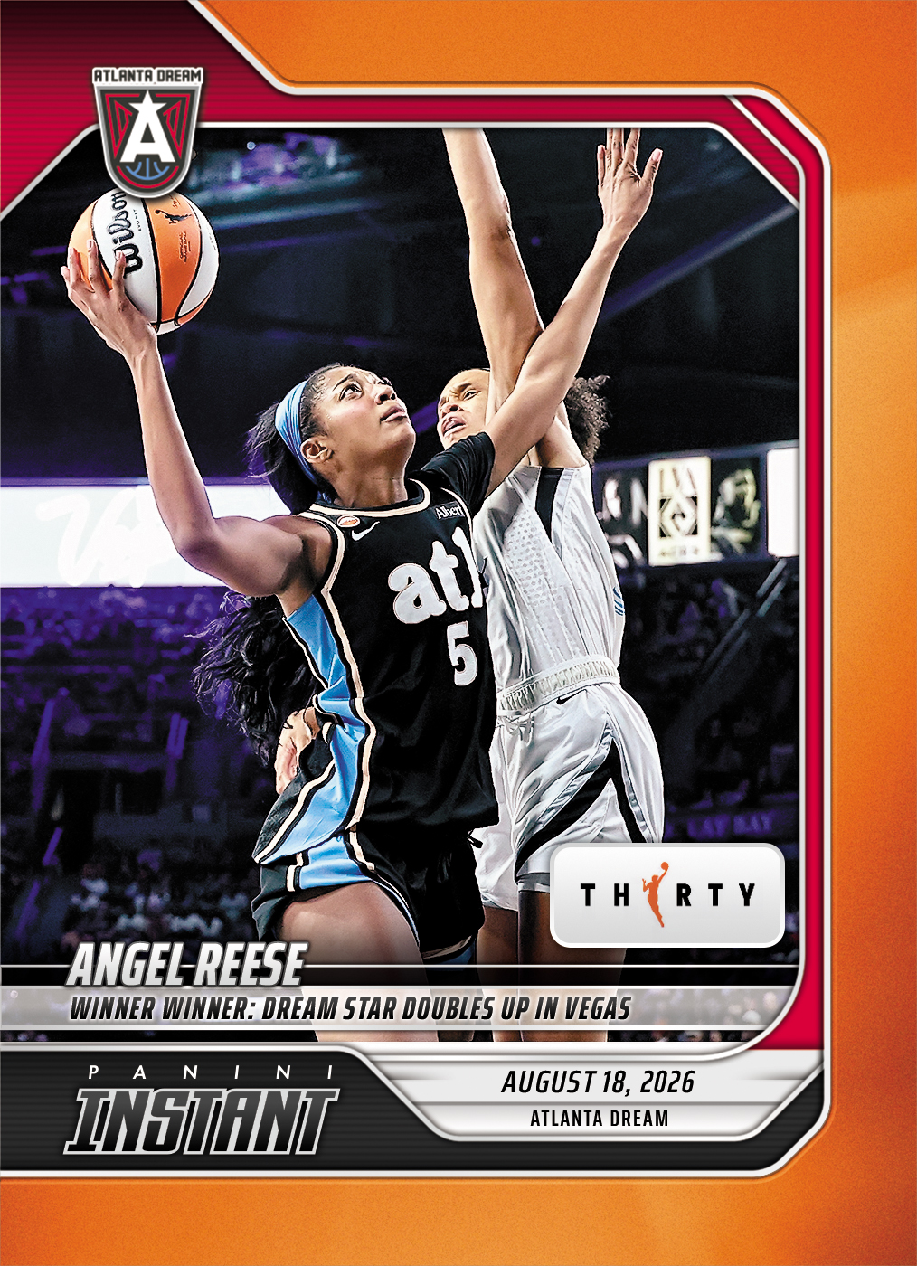 Detailed Image of Angel Reese - 2026 Panini Instant WNBA #318 - 30th Anniversary /30