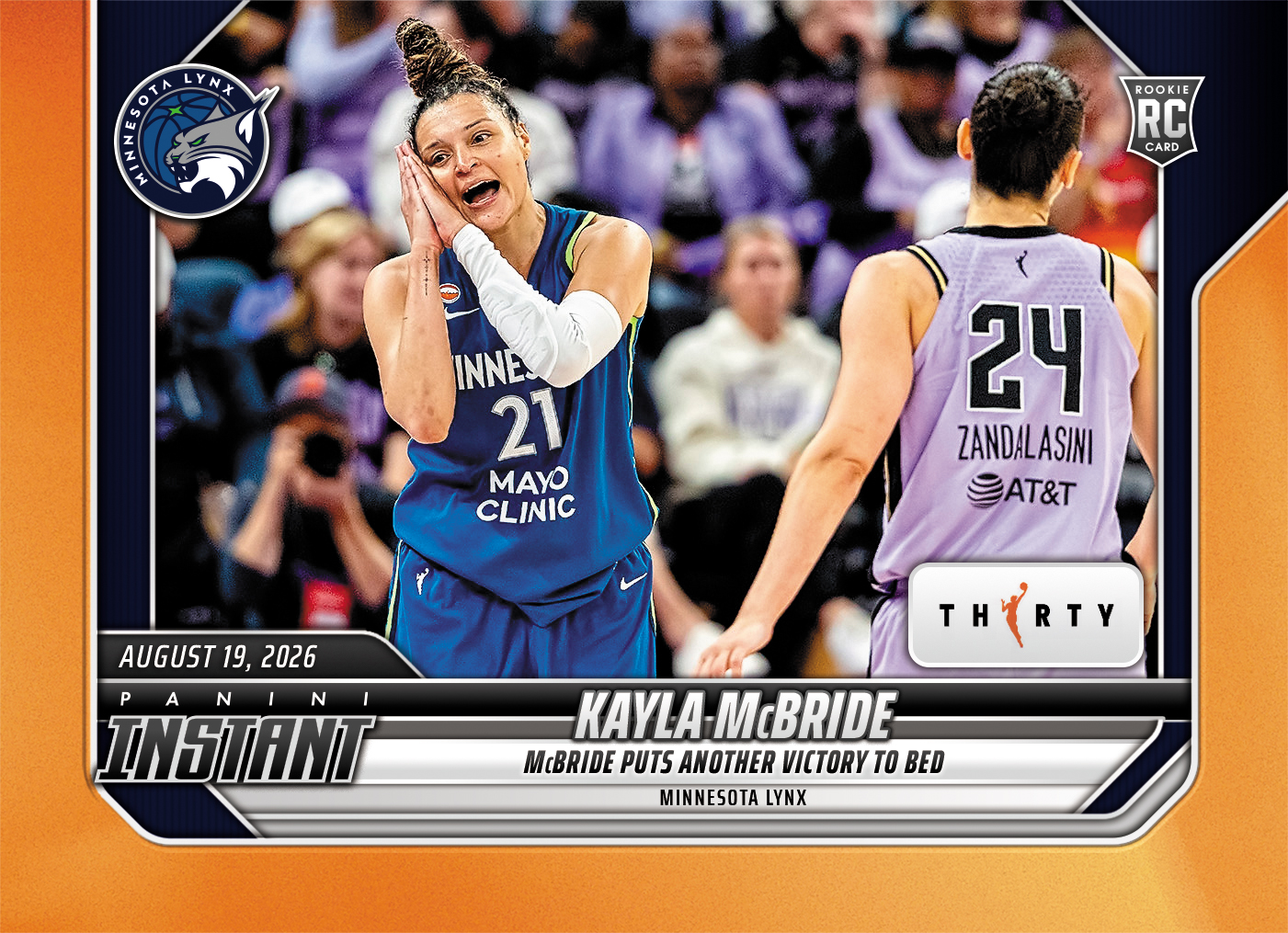 Detailed Image of Kayla McBride - 2026 Panini Instant WNBA #320 - 30th Anniversary /30