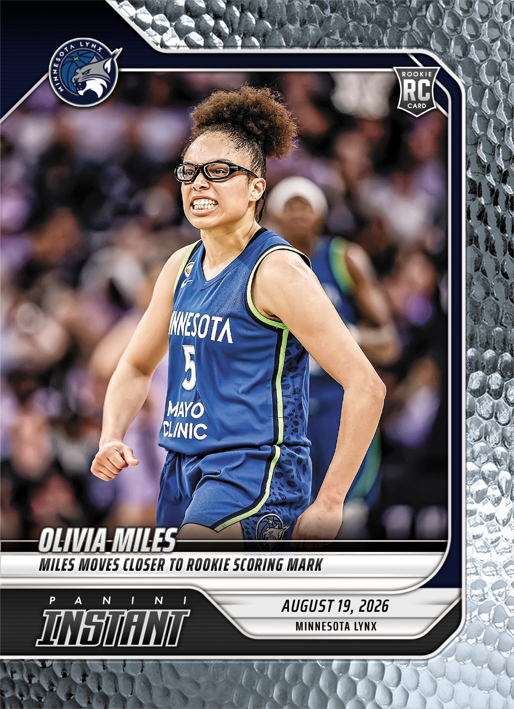 Detailed Image of Olivia Miles - 2026 Panini Instant WNBA #321 - Metallic /5