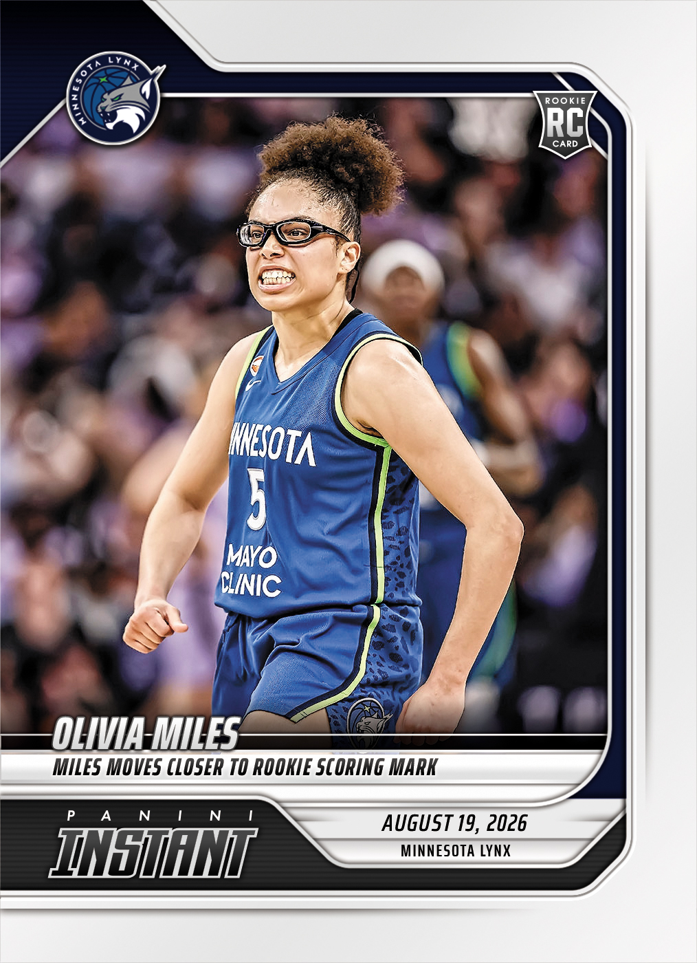 Detailed Image of Olivia Miles - 2026 Panini Instant WNBA #321 - Base Card 25-pack